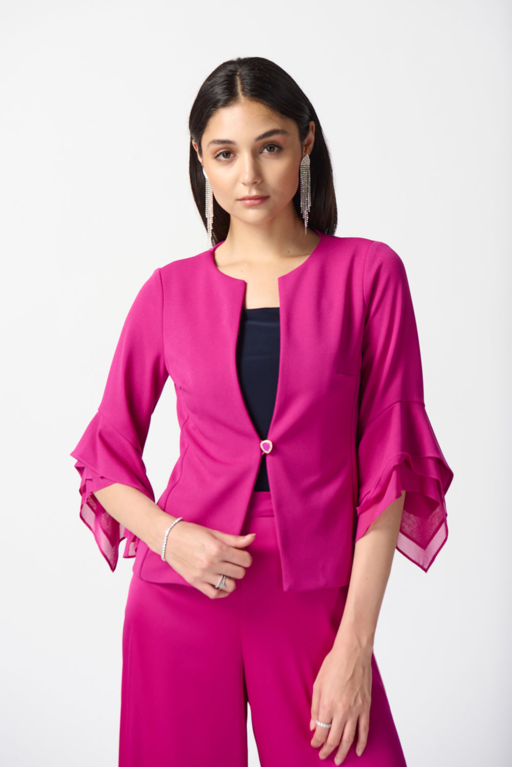 Joseph Ribkoff Opulence jacket with chiffon sleeves Style 233761