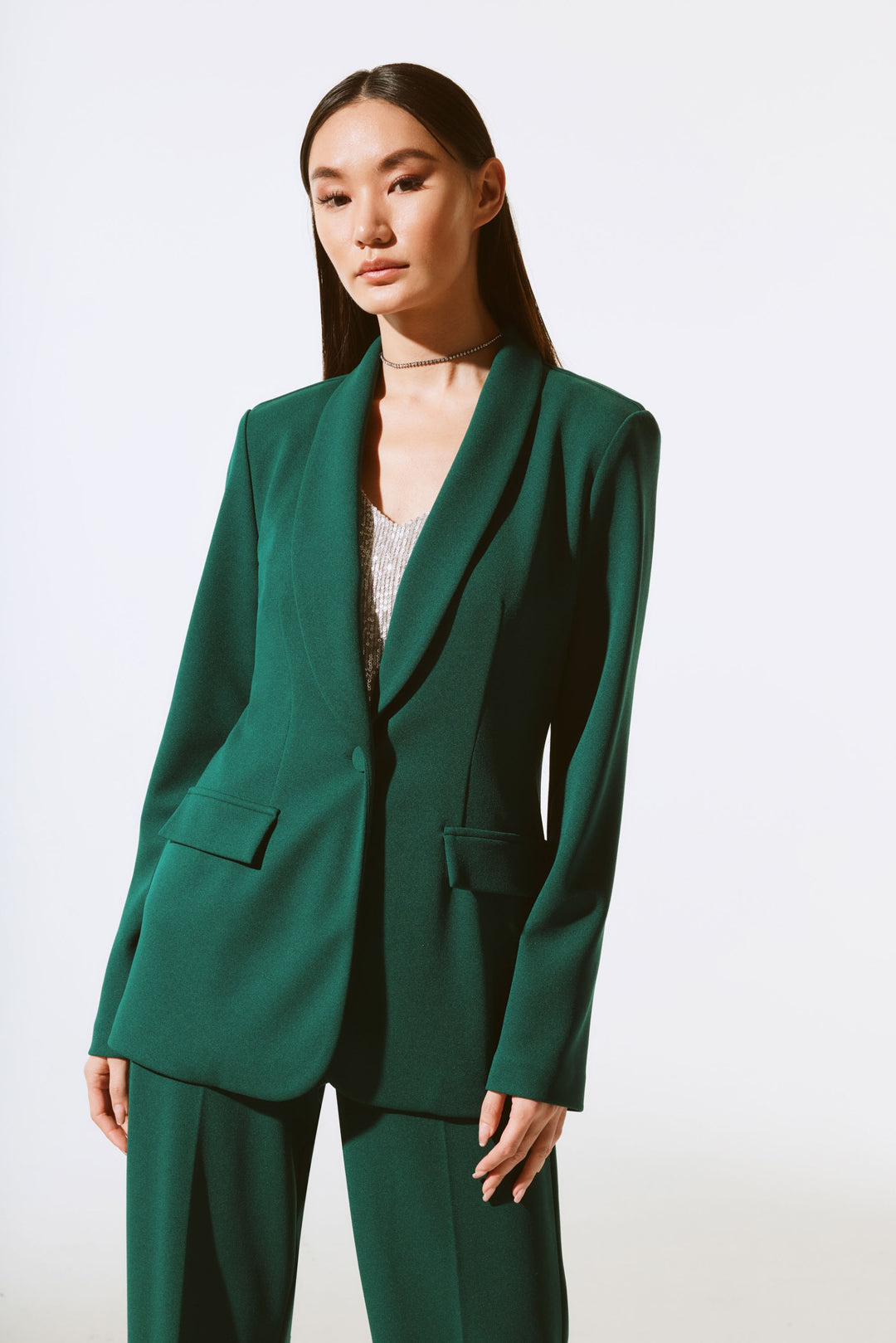 Joseph Ribkoff Absolute Green Fitted Blazer Style 233786