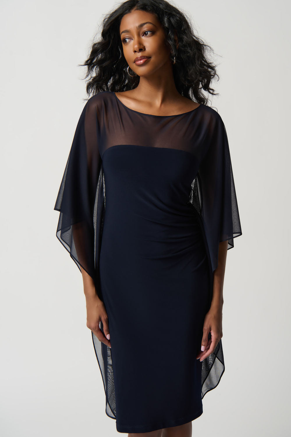 Joseph Ribkoff Midnight Blue Sheath Dress Style 234037