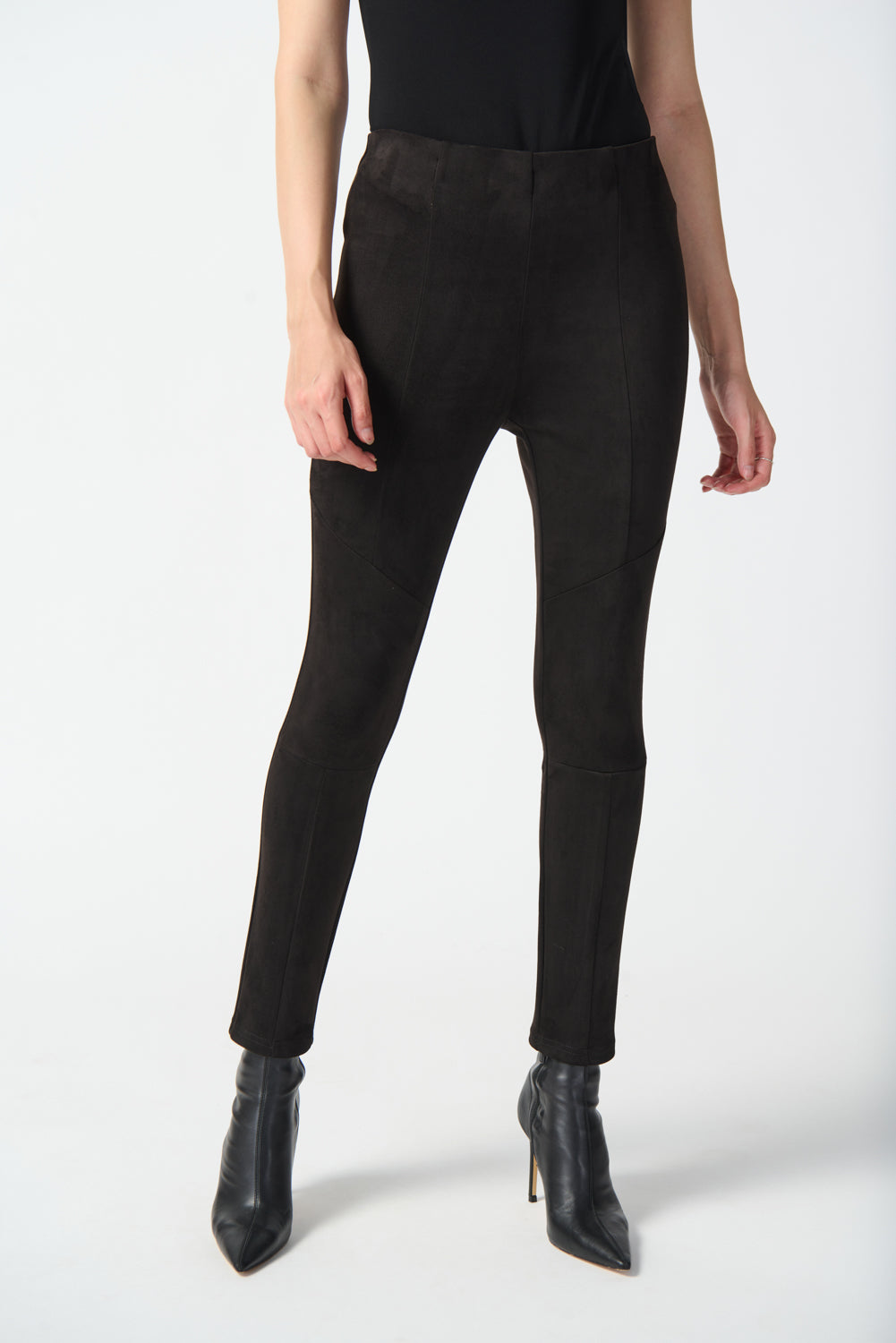 Joseph Ribkoff Black Leggings With Knee Cuts Style 234234