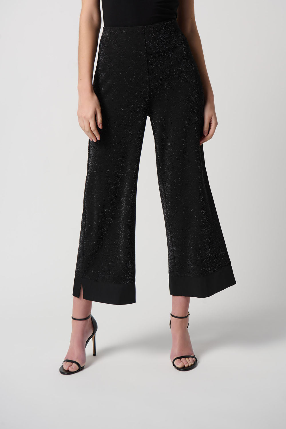 Joseph Ribkoff Black Pull-On Culotte Pants Style 234274