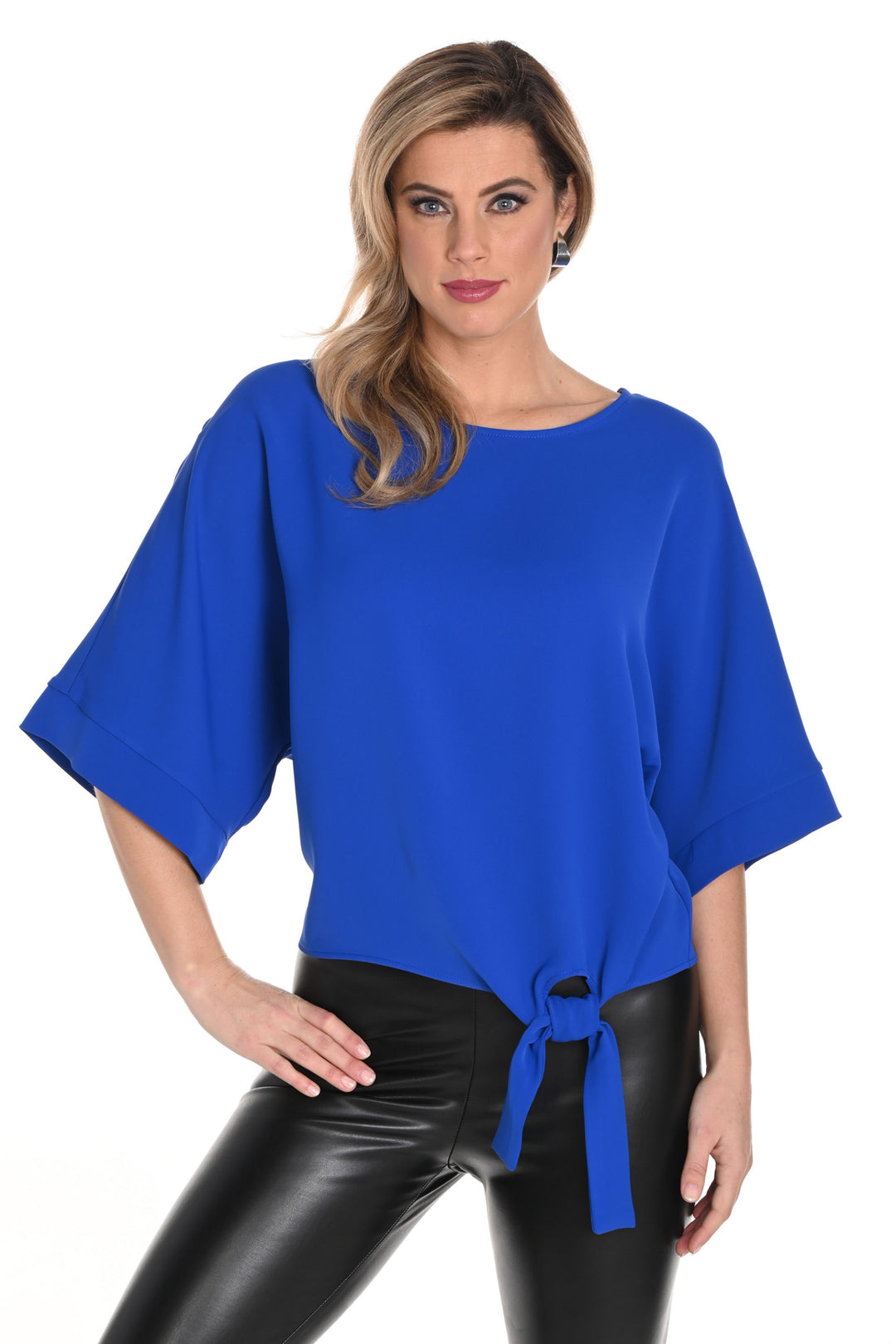 Frank Lyman Royal Blue Woven Top Style 236132