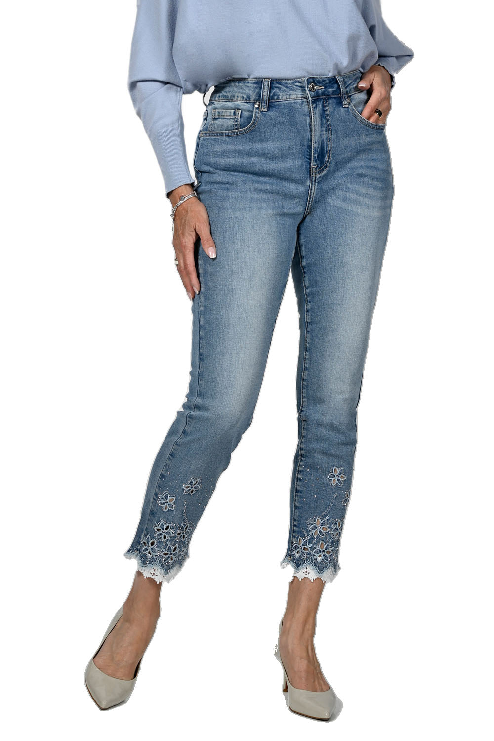 Frank Lyman Denim Jean Pants Style 236647U