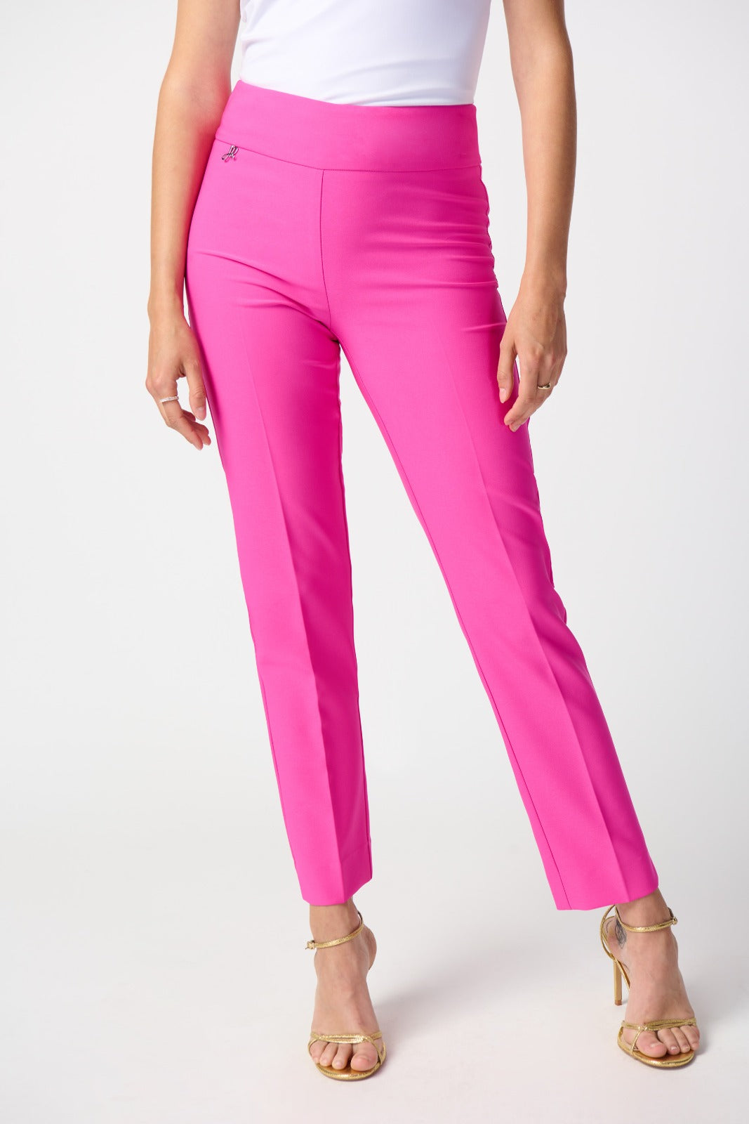 Joseph Ribkoff Ultra Pink Slim-Fit Pull-On Pants Style 241231