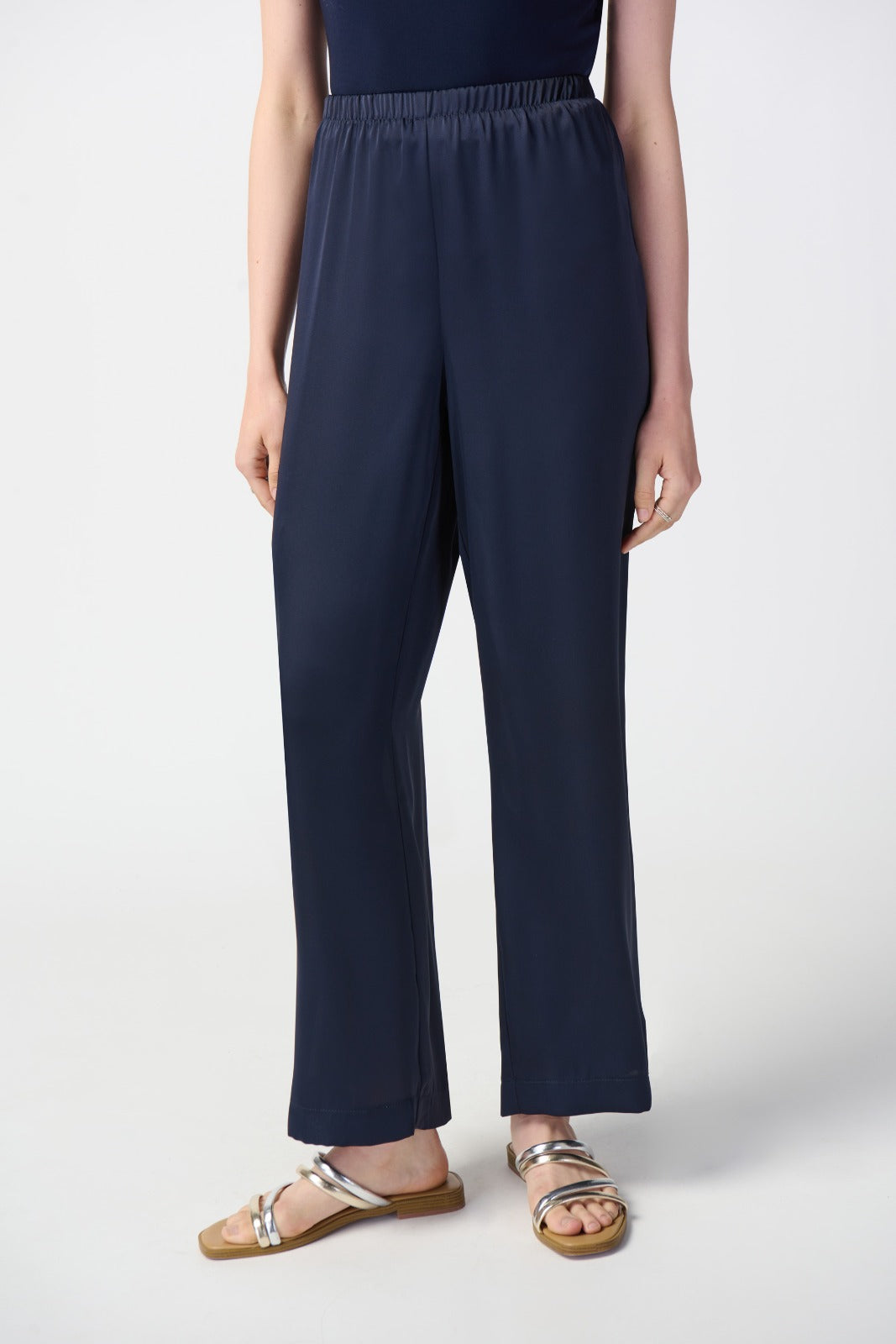 Joseph Ribkoff Midnight Blue Wide-Leg Pull-On Pants Style 241247