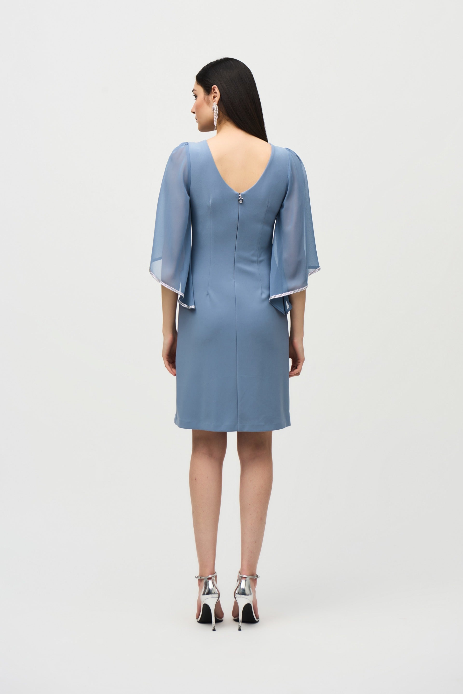 serenity blue dress Trendy Stripe Smocked Midi Dress | Women's Dress