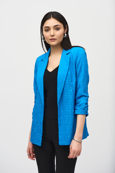 Joseph Ribkoff French Blue Boxy Blazer Style 242034 – DECABANA