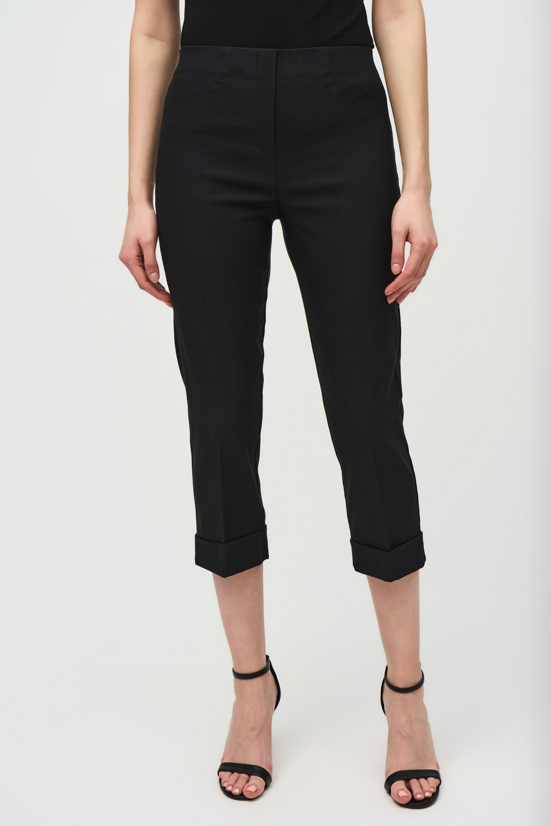 Joseph Ribkoff Black Cropped Pants Style 242054