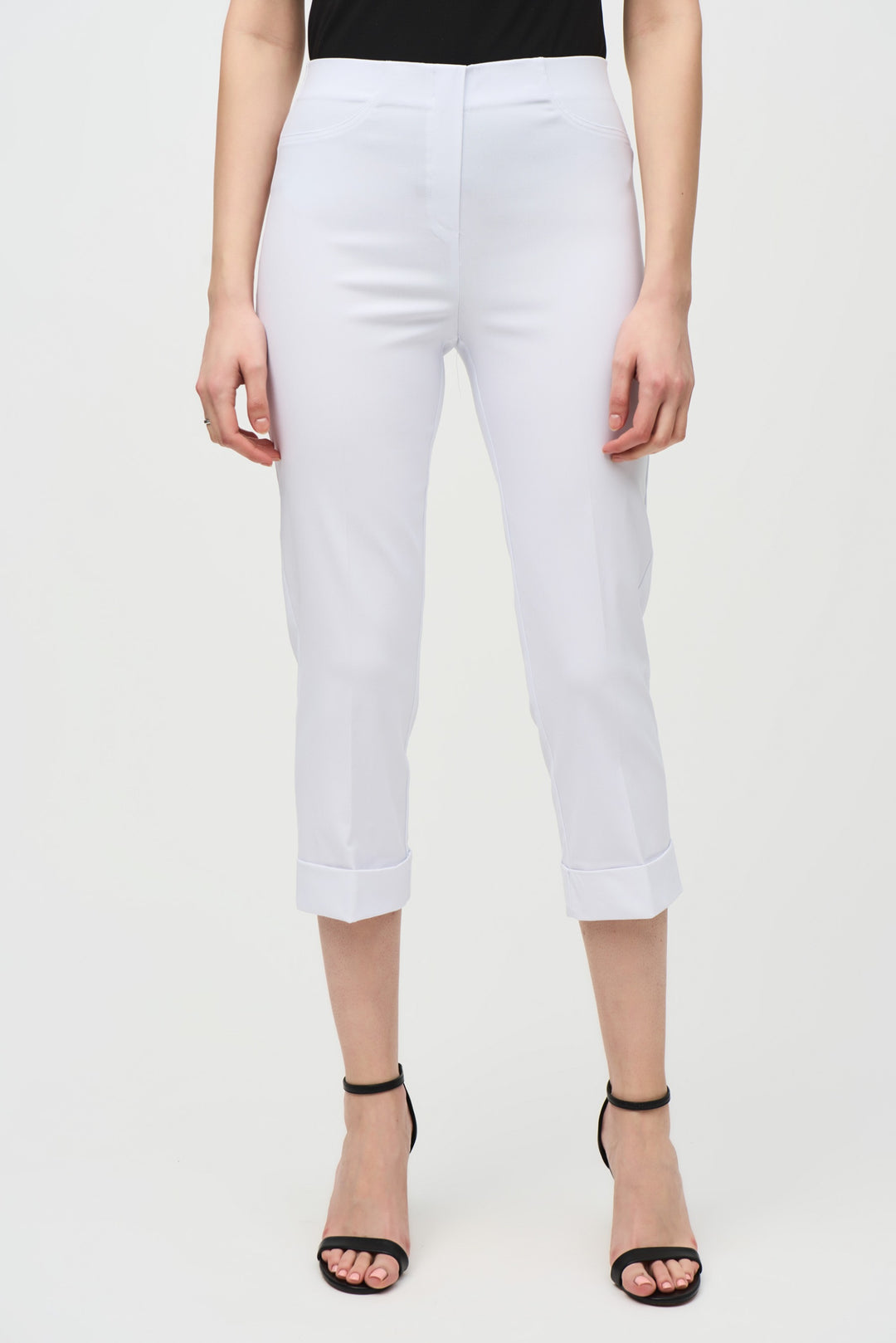 Joseph Ribkoff White Cropped Pants Style 242054