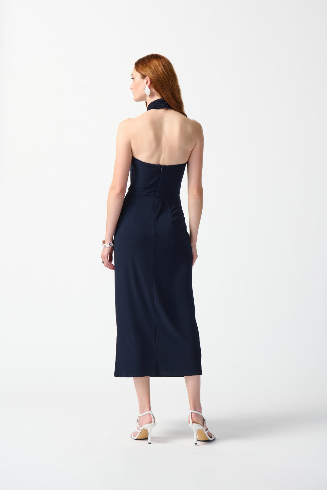 Joseph Ribkoff Midnight Blue Halter Dress Style 242071 Joseph Ribkoff Midnight Blue Halter Dress Style 242071