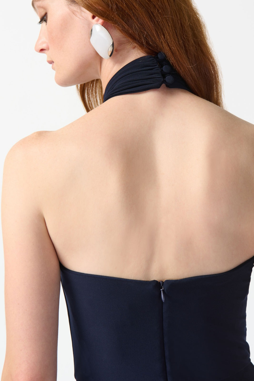 Joseph Ribkoff Midnight Blue Halter Dress Style 242071 Joseph Ribkoff Midnight Blue Halter Dress Style 242071