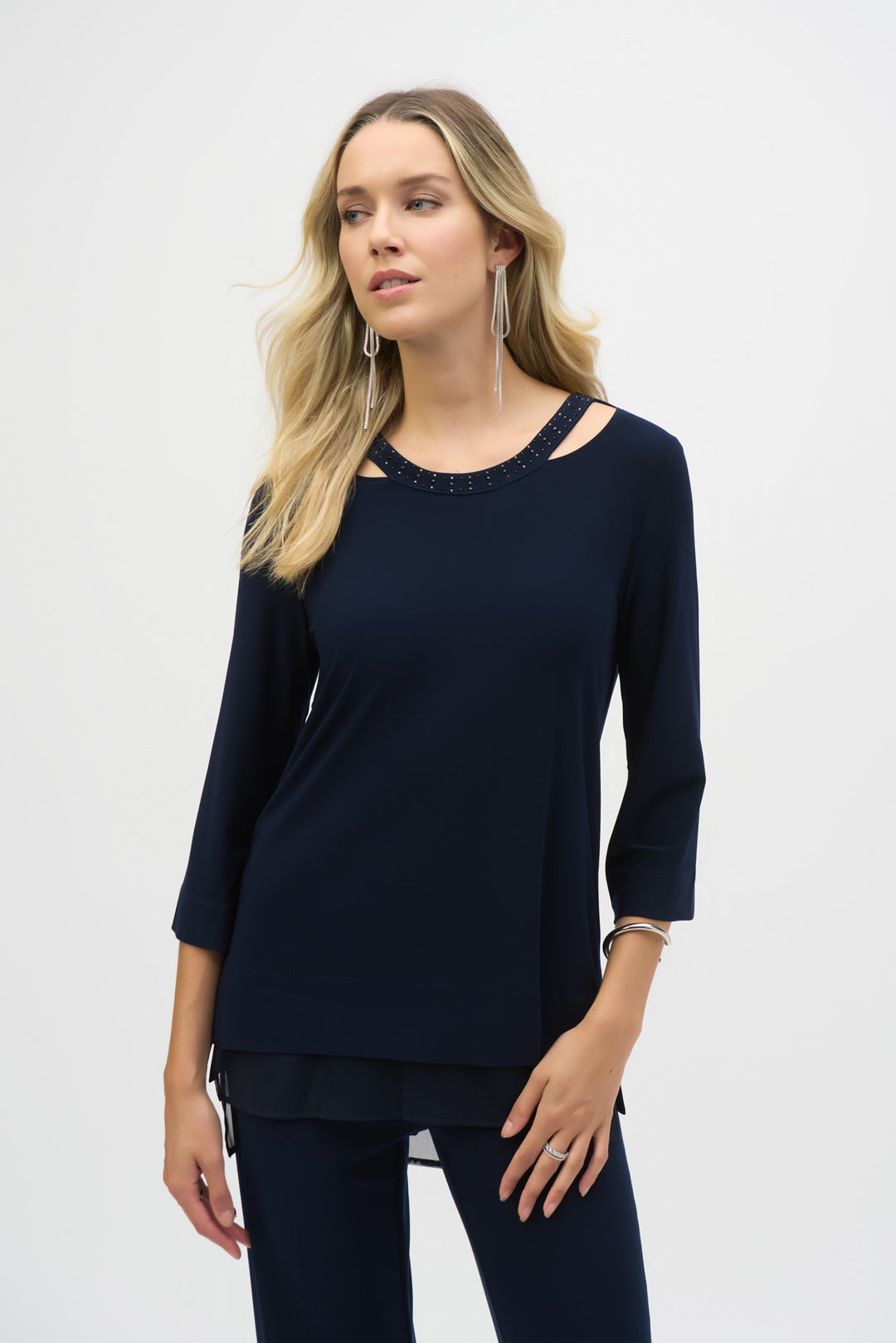 Joseph Ribkoff Midnight Blue Straight Tunic Style 243109