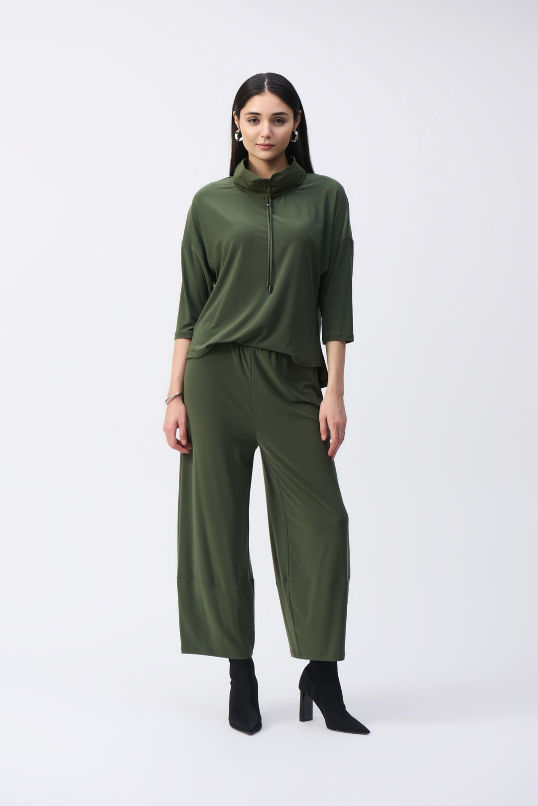 Joseph Ribkoff Iguana Cropped Jumpsuit Style 243137