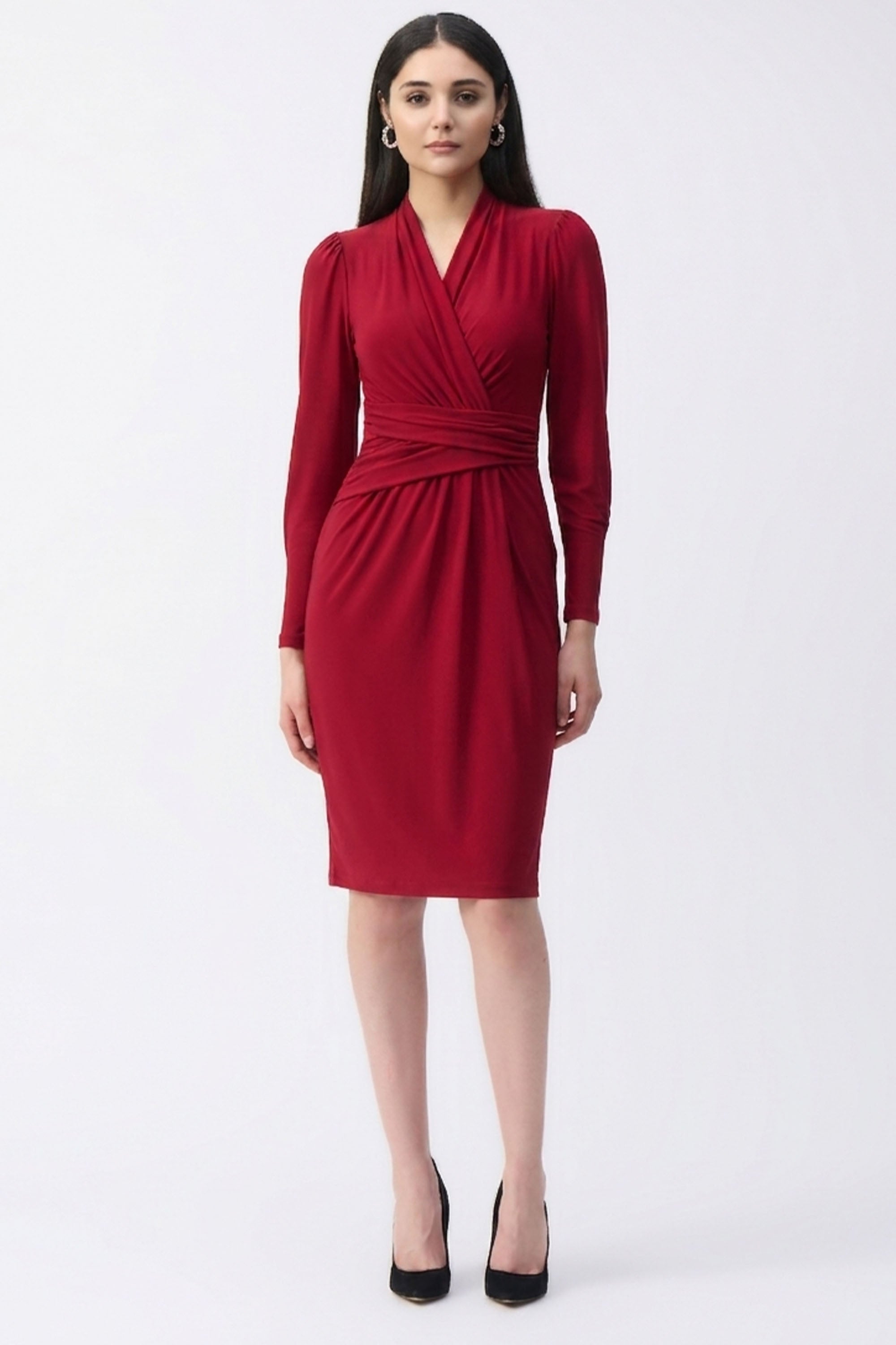 Joseph Ribkoff Draped Wrap Dress Style 243236