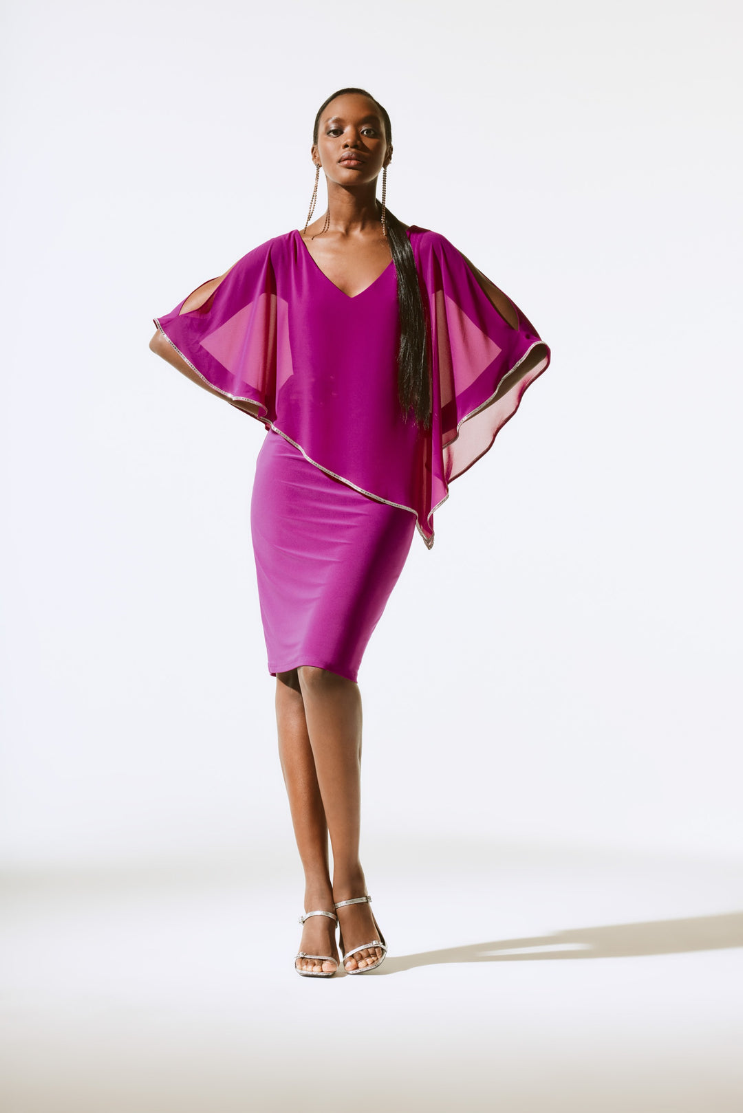 Joseph Ribkoff Empress Poncho Dress Style 243797