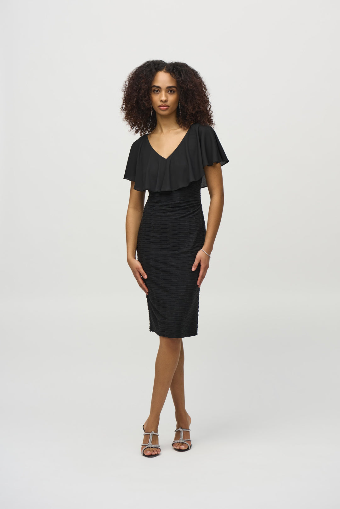 Joseph Ribkoff Black Sheath Dress Style 244043