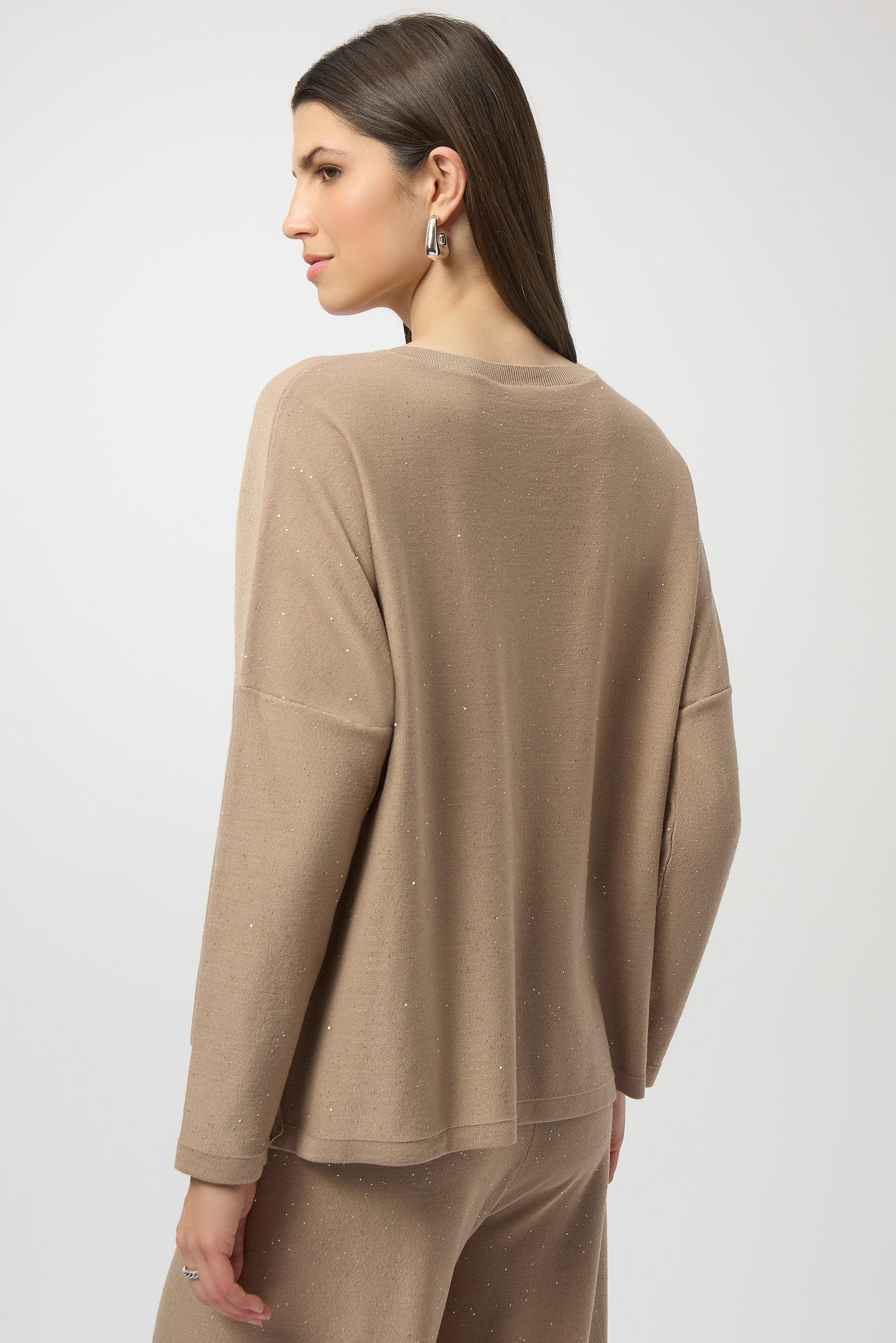 Joseph Ribkoff Sequined Sweater Knit Boxy Top Style 244921 – DECABANA