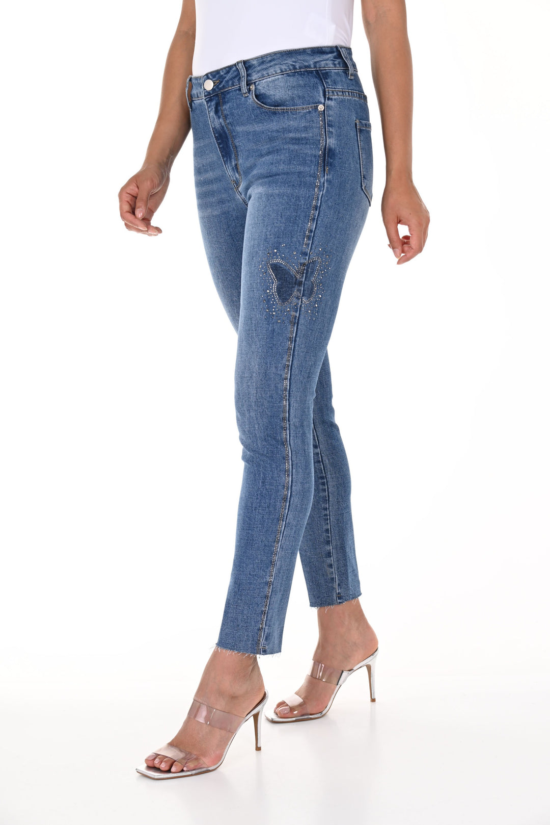 Frank Lyman Blue Denim Pants Style 246202U