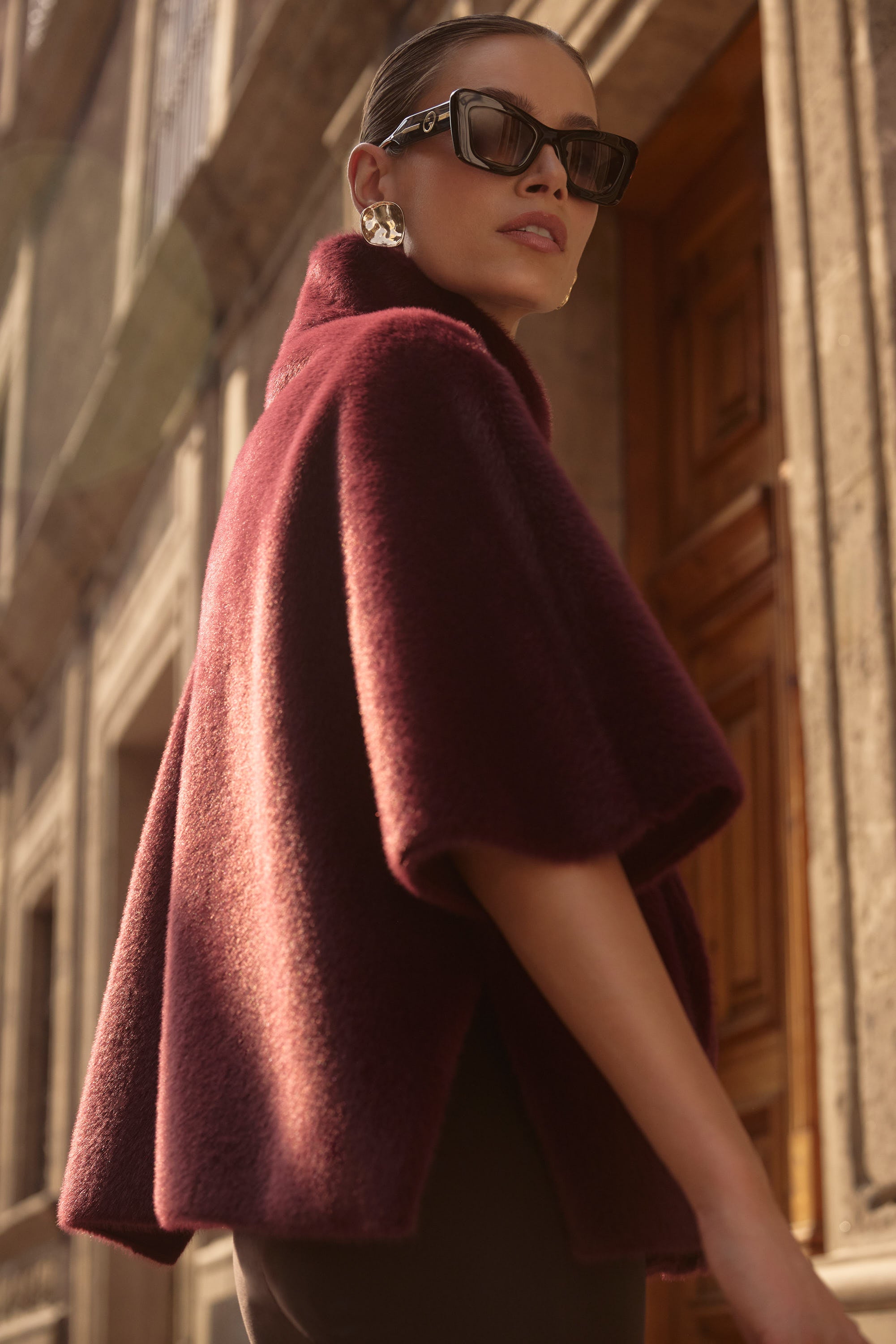 Joseph Ribkoff Bonded Faux Fur Suede Jacket Style 253924 – DECABANA