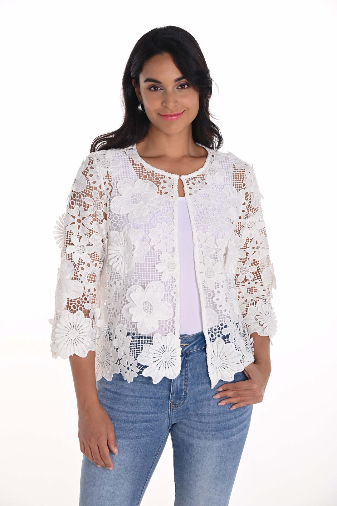 Frank Lyman Floral Lace Jacket Style 251523