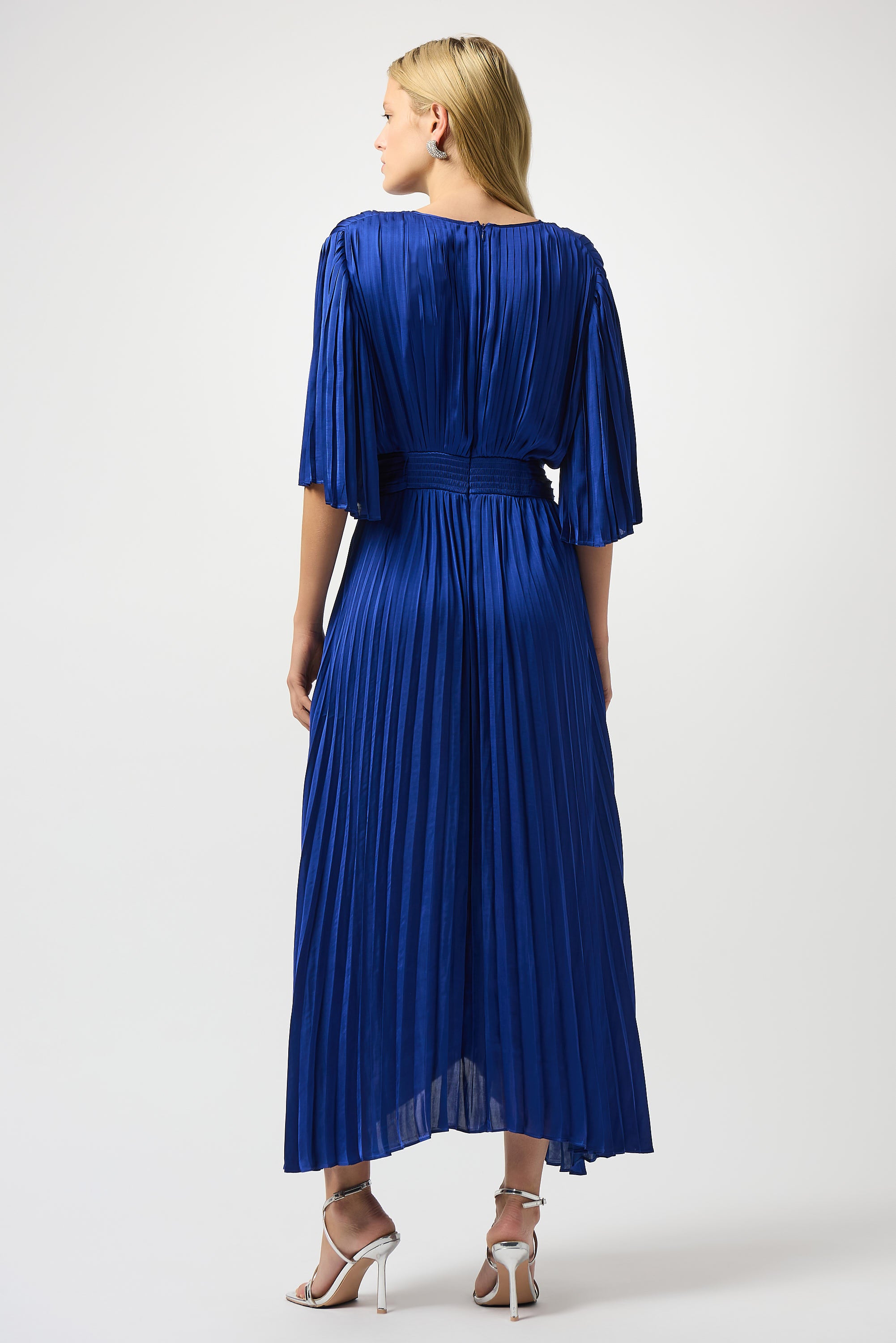 joseph ribkoff midi dresses Joseph Ribkoff Denim Fit And Flare Midi Dress With Belt Style 262901 DECABANA