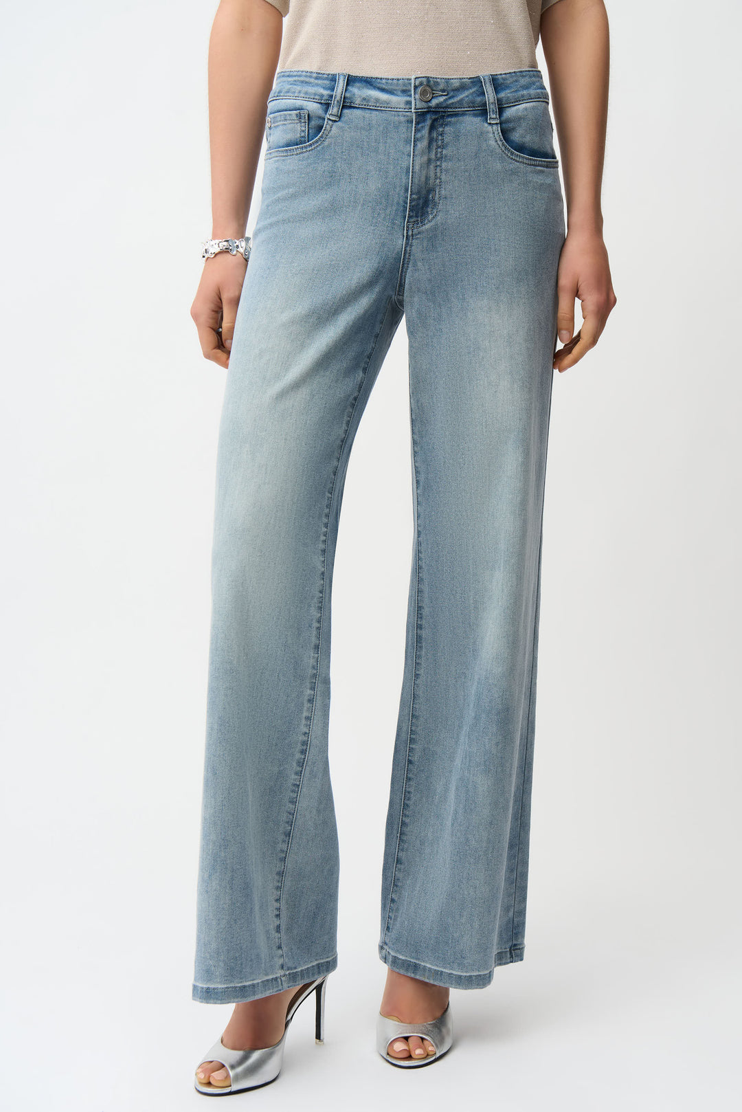 Joseph Ribkoff Classic Wide-Leg Stretch Jeans Style 251968