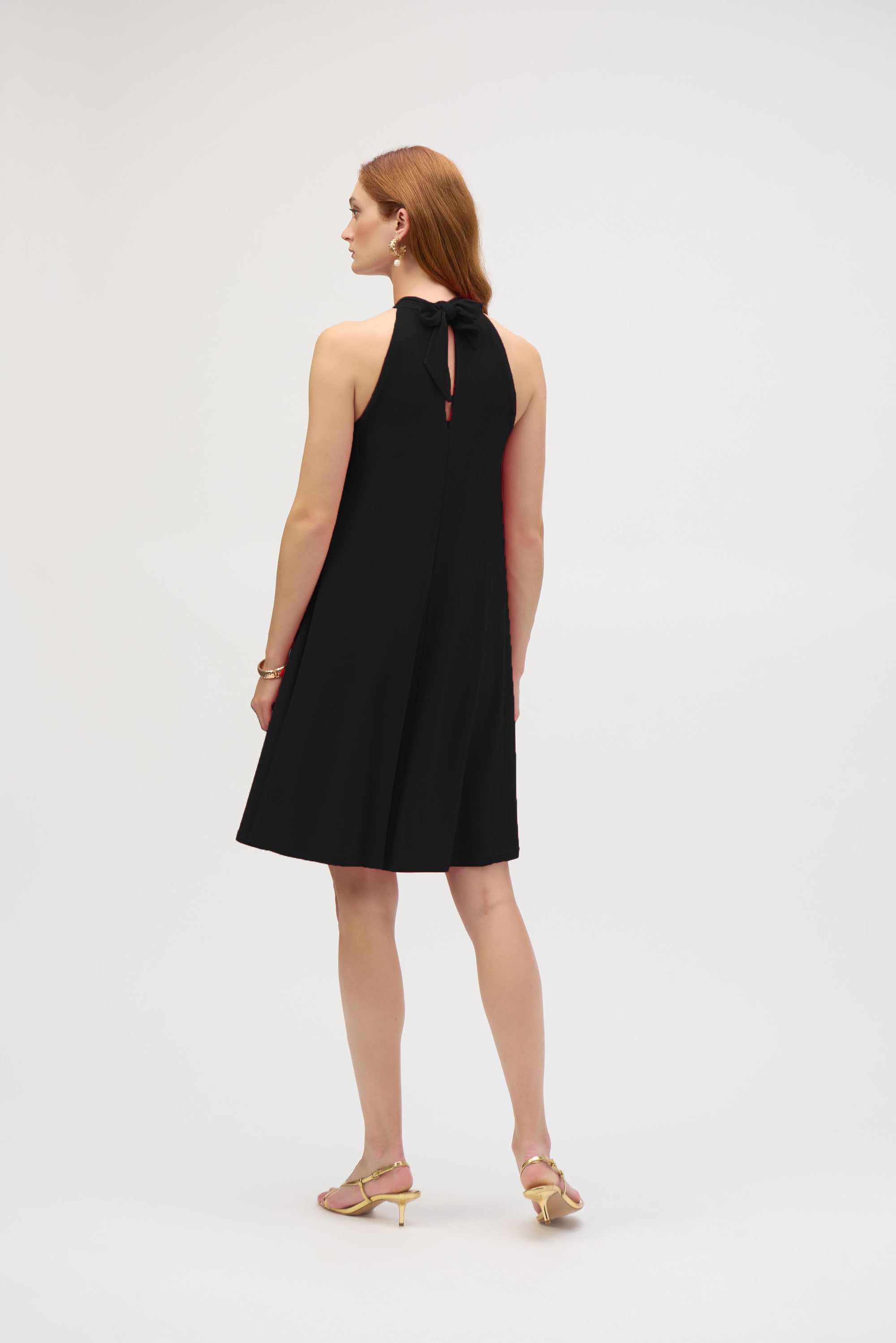 Joseph Ribkoff Trapeze Halter Dress Style 252090 DECABANA Joseph Ribkoff Trapeze Halter Dress Style 252090 DECABANA