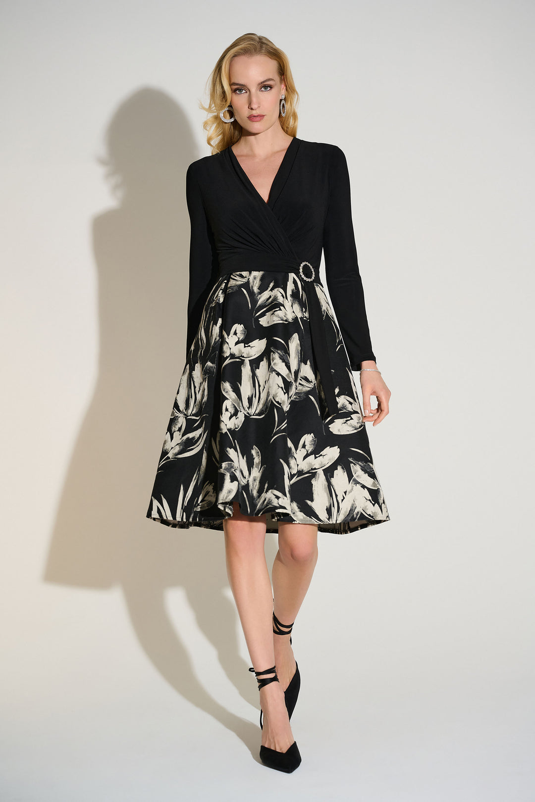 Joseph Ribkoff Floral Fit and Flare Dress Style 253720 DECABANA Joseph Ribkoff Floral Fit and Flare Dress Style 253720 DECABANA