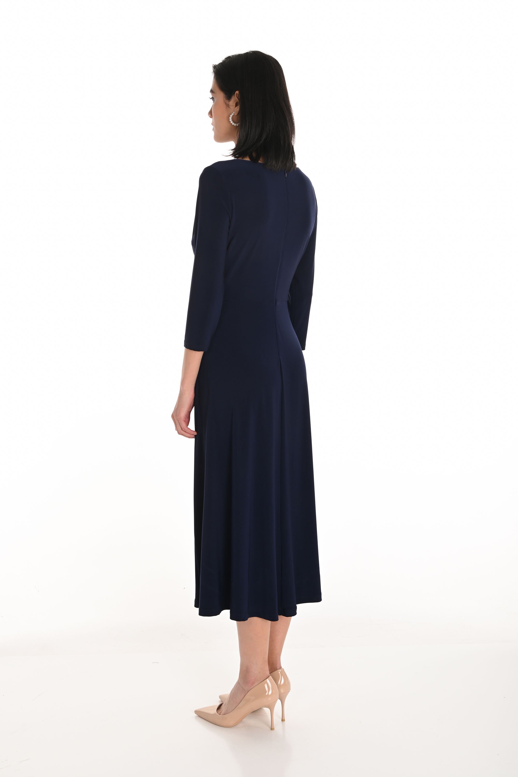 Frank Lyman Maxi Wrap Dress with Boat Neckline Style 254001 Frank Lyman Maxi Wrap Dress with Boat Neckline Style 254001
