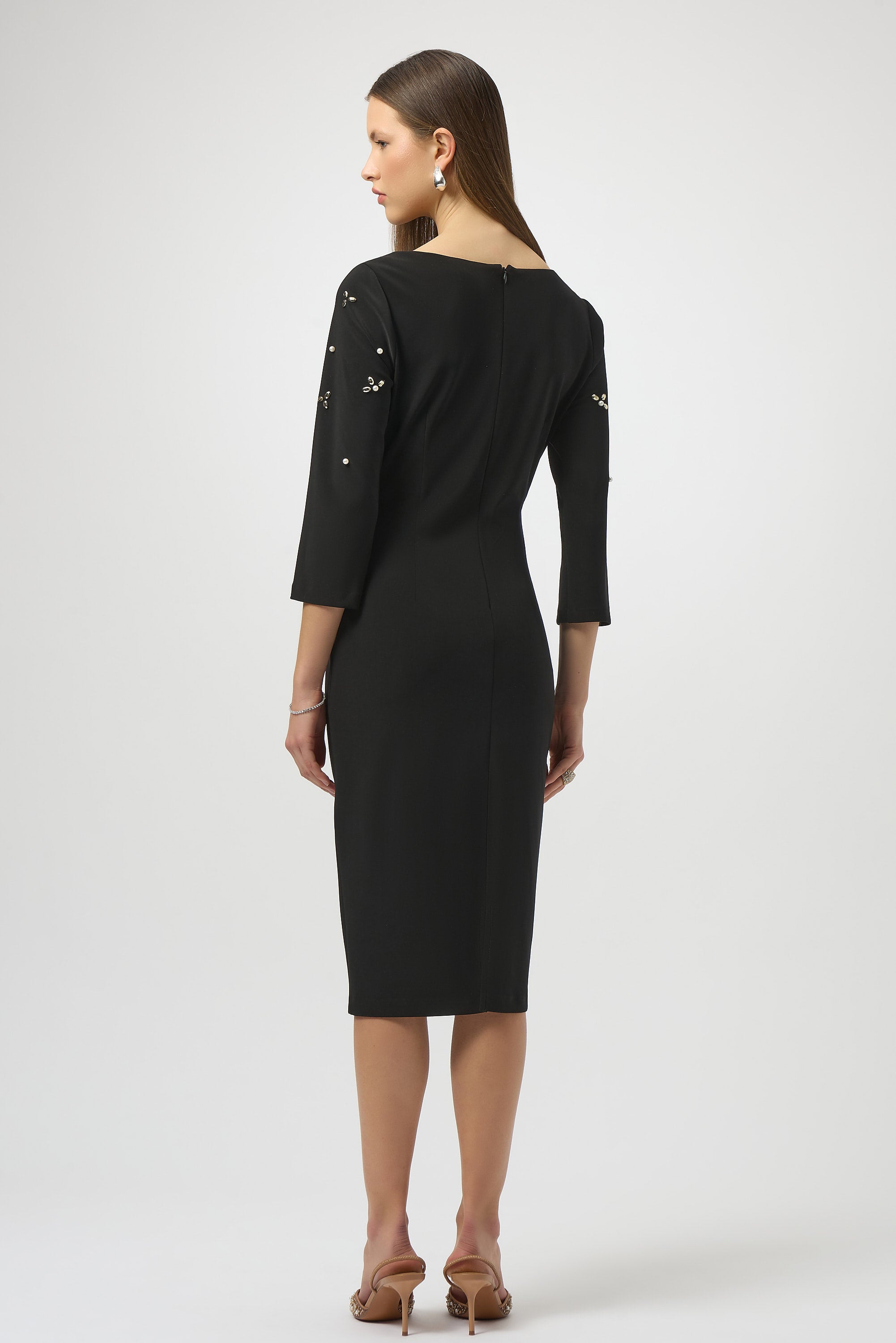 joseph ribkoff black cocktail dress Joseph Ribkoff Black Fit And Flare Gown Style 243765