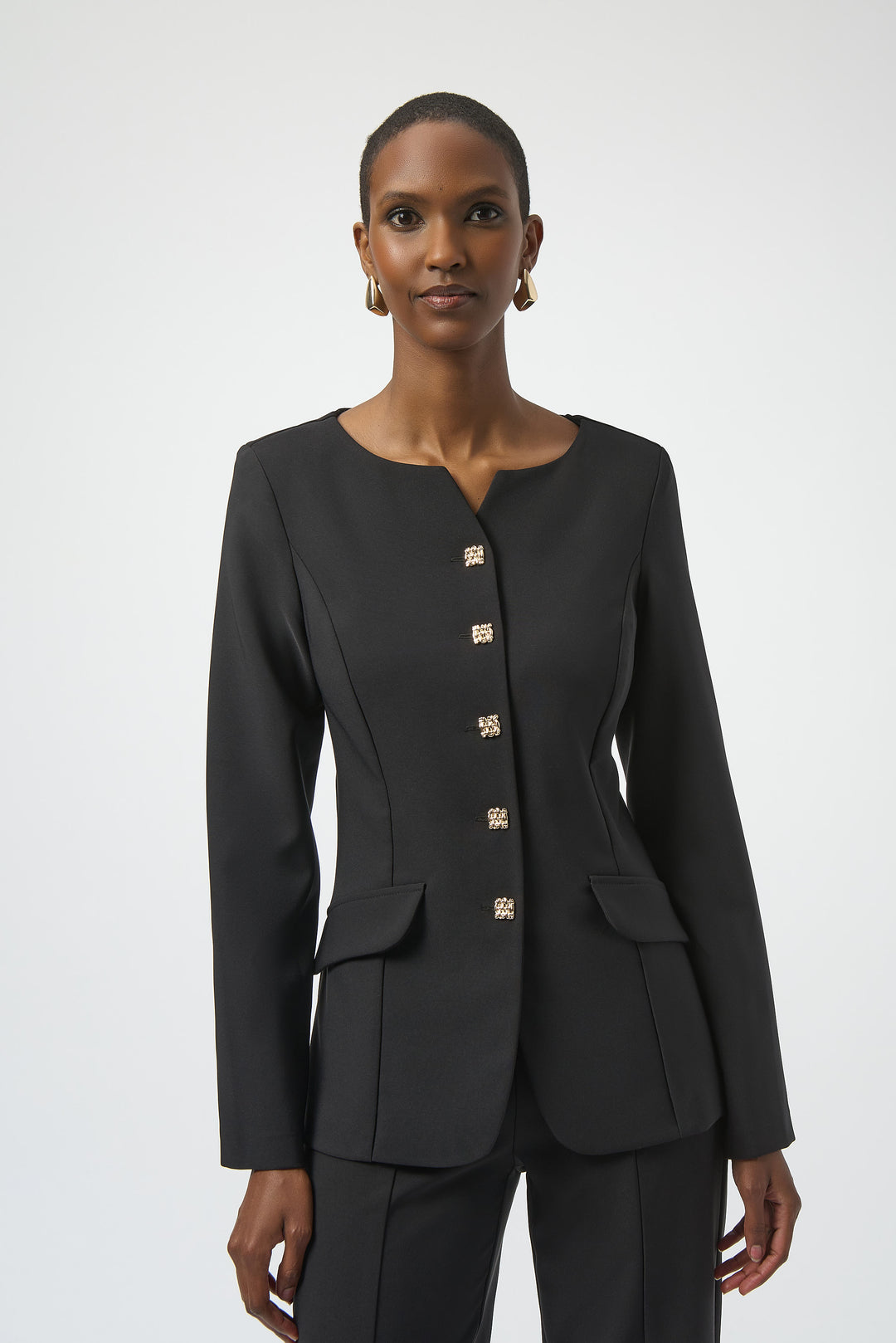 Joseph Ribkoff Black Fitted Jacket Style 254103