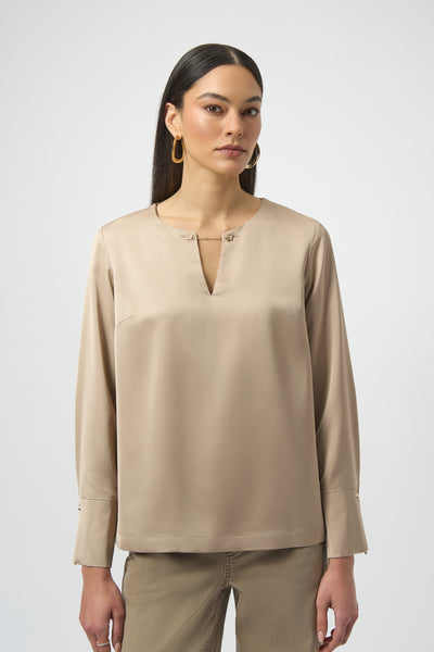 Joseph Ribkoff Satin Straight Top Style 254135 – DECABANA
