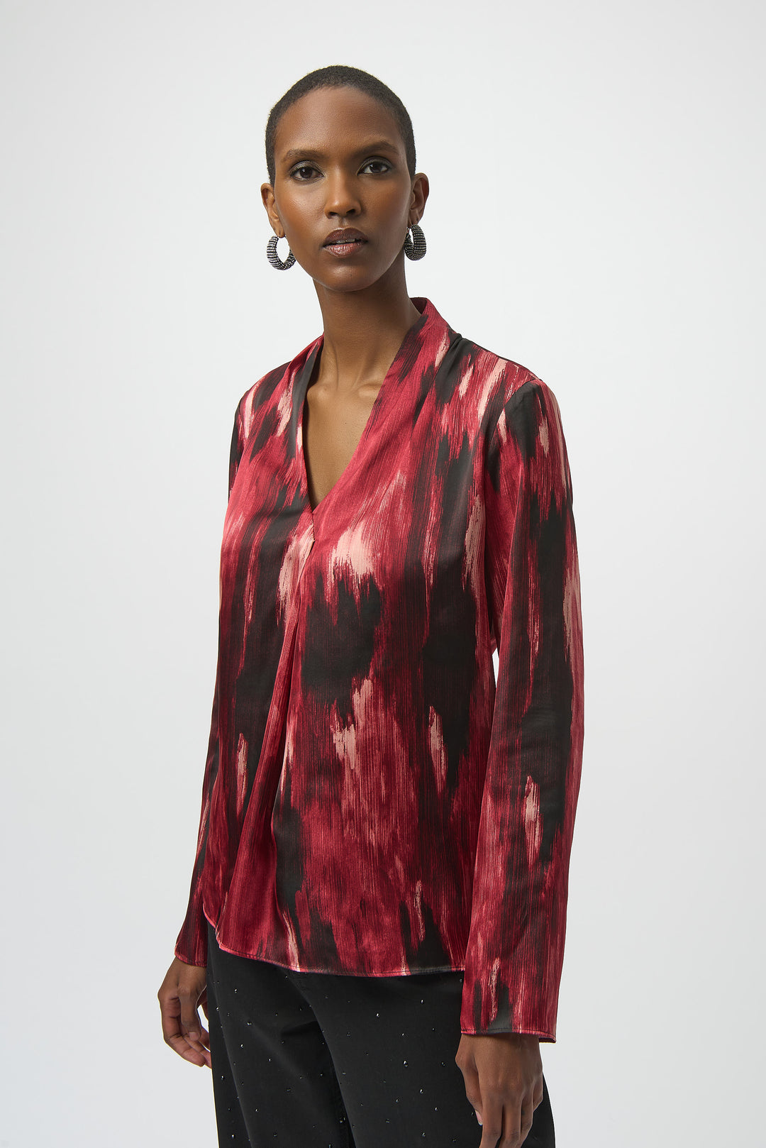 Joseph Ribkoff Abstract Print Straight Top Style 254161