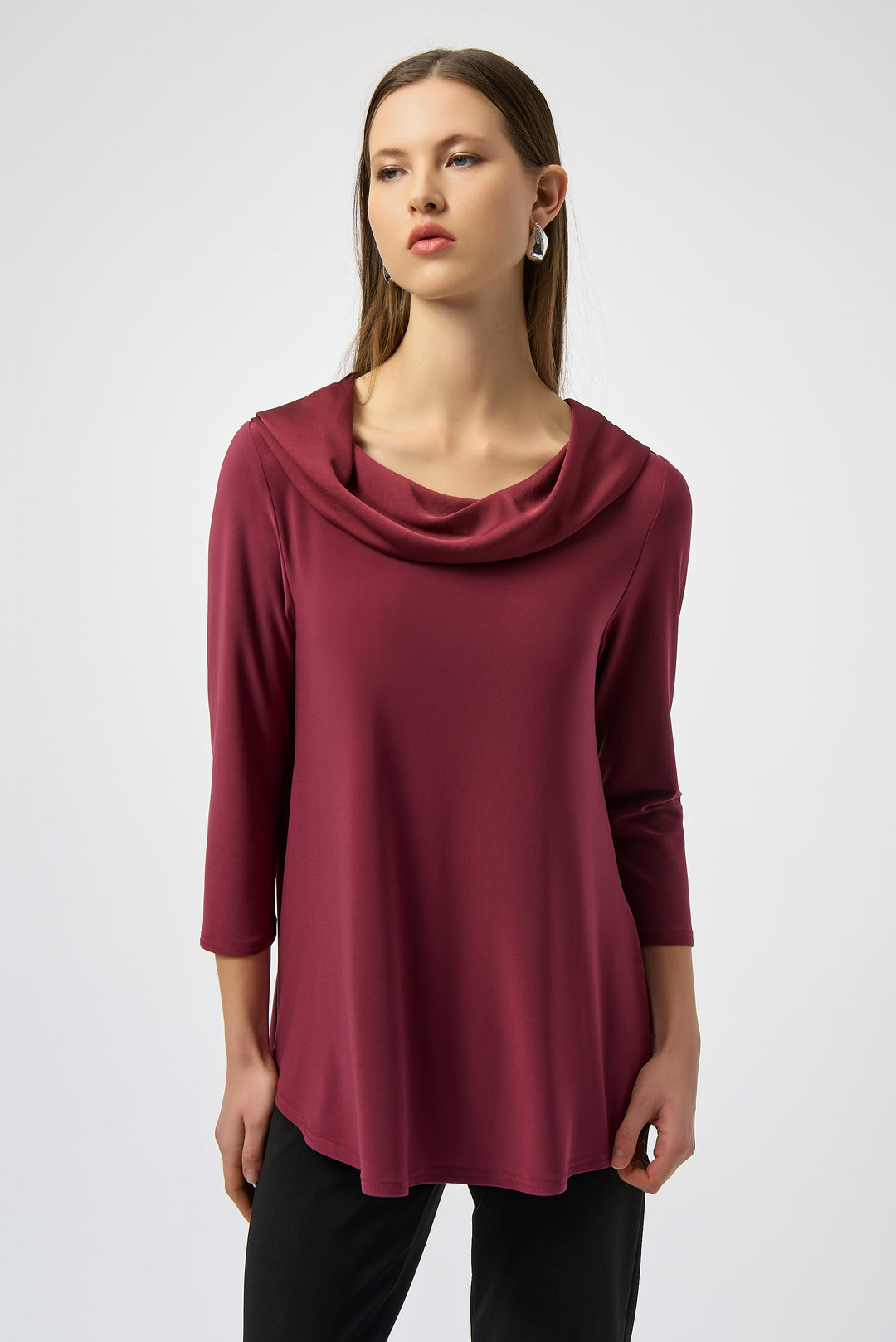 Joseph Ribkoff Cowl Neck Flared Top Style 254173