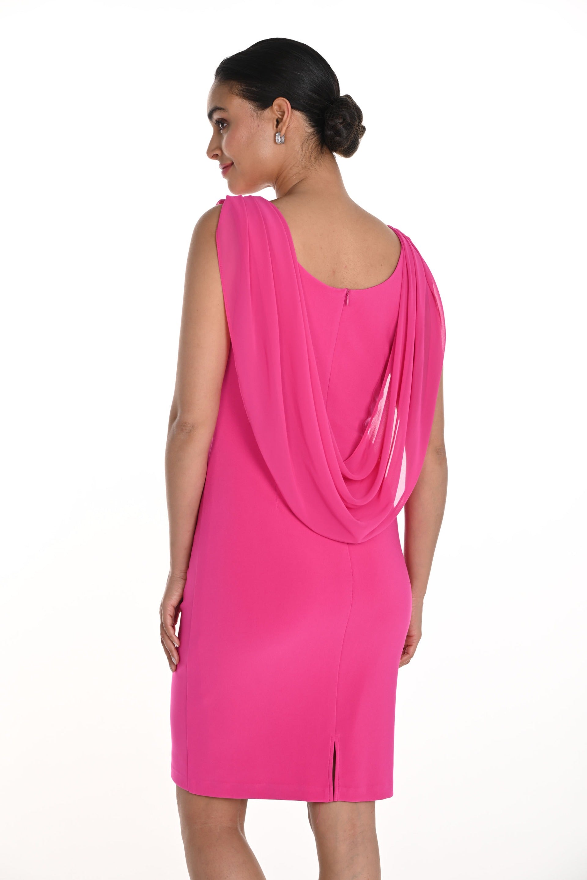 Frank Lyman Bright Pink Sleeveless Dress Style 258005 – DECABANA Frank Lyman Bright Pink Sleeveless Dress Style 258005 – DECABANA