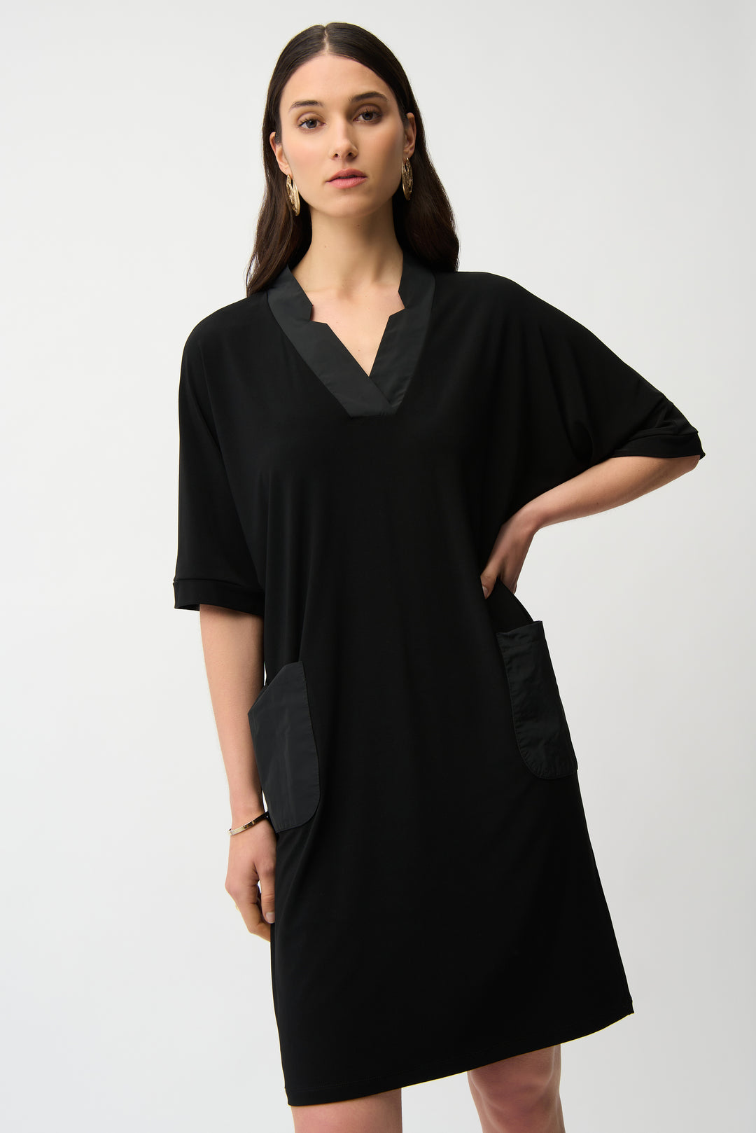 Joseph Ribkoff Straight Dress With V-neckline Style 261010