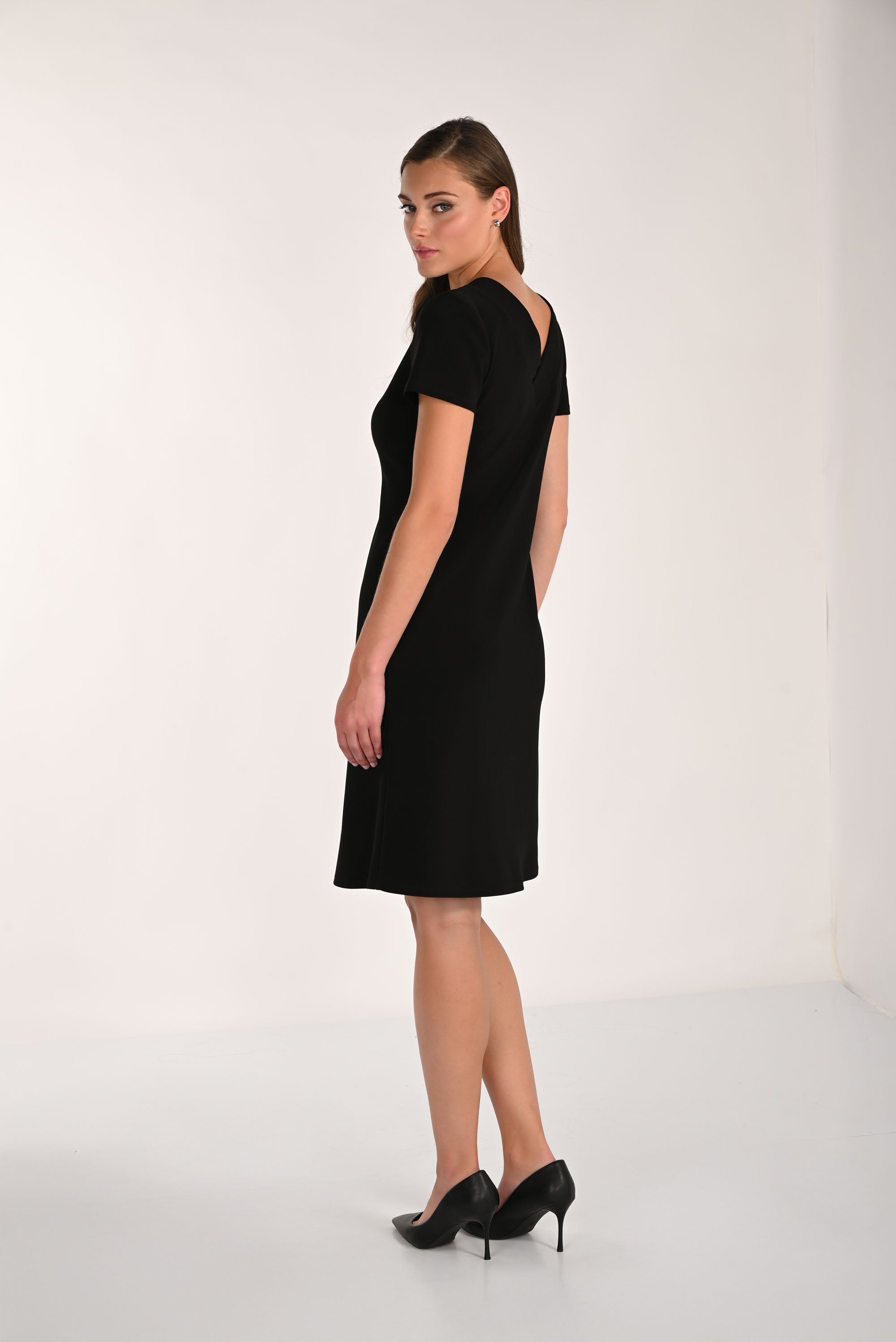 shift dress knee length Joseph Ribkoff Floral Knee-Length Shift Dress Style 232064