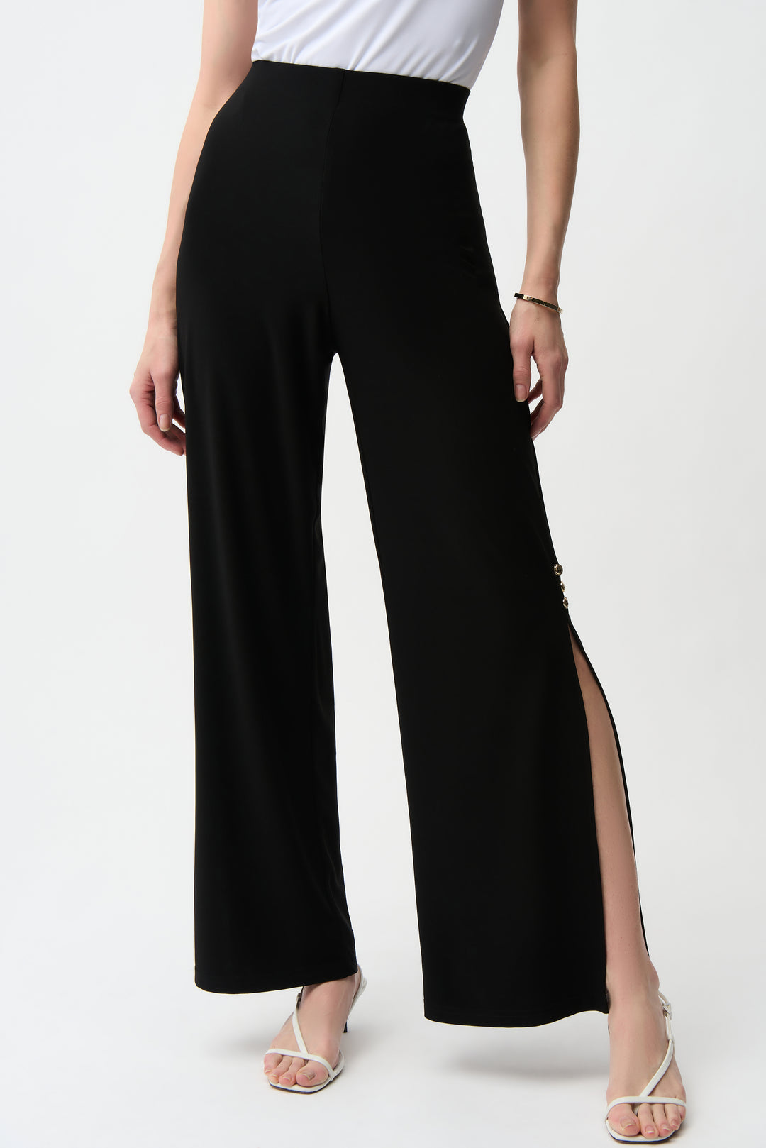 Joseph Ribkoff Silky Knit Wide Leg Pull-On Pants Style 261018.