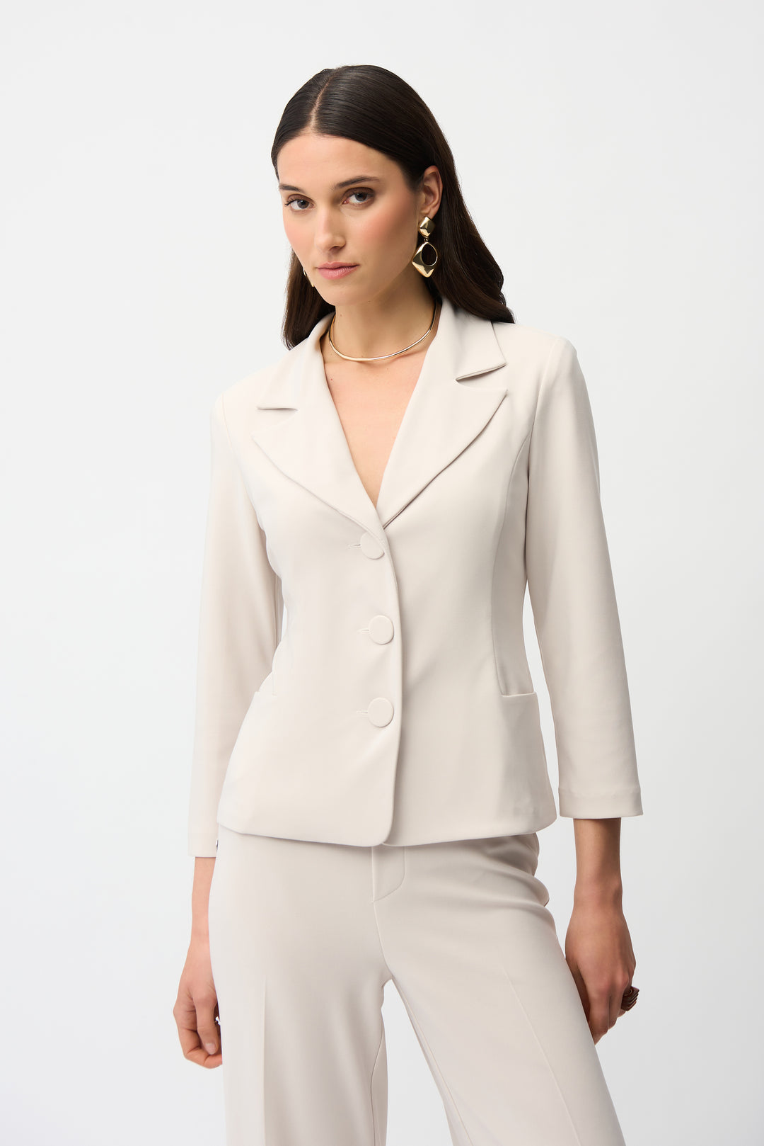 Joseph Ribkoff Fitted Blazer With Shawl Collar Style 261020