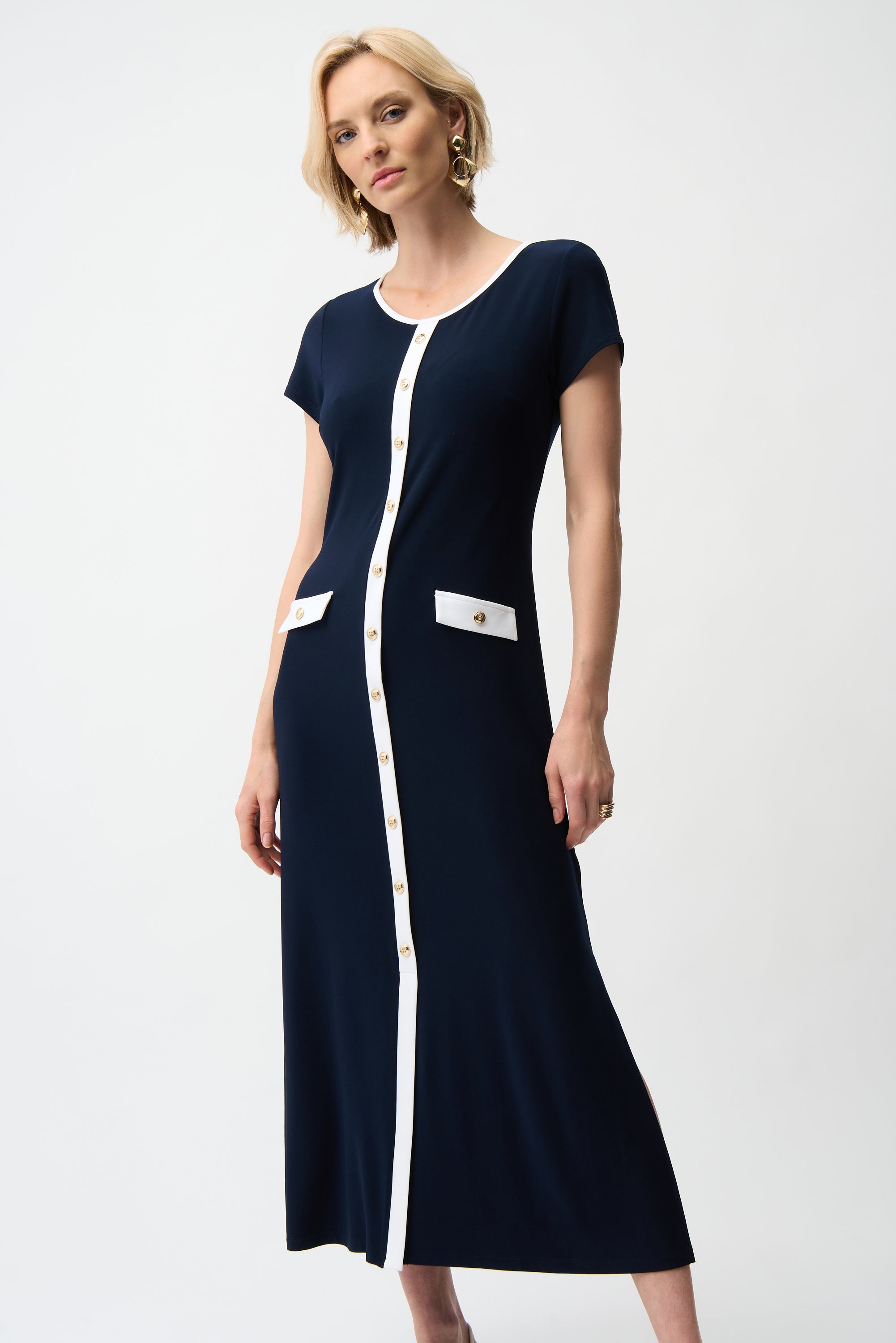 color block a line dress A-Line Color Block Shift Dress 10