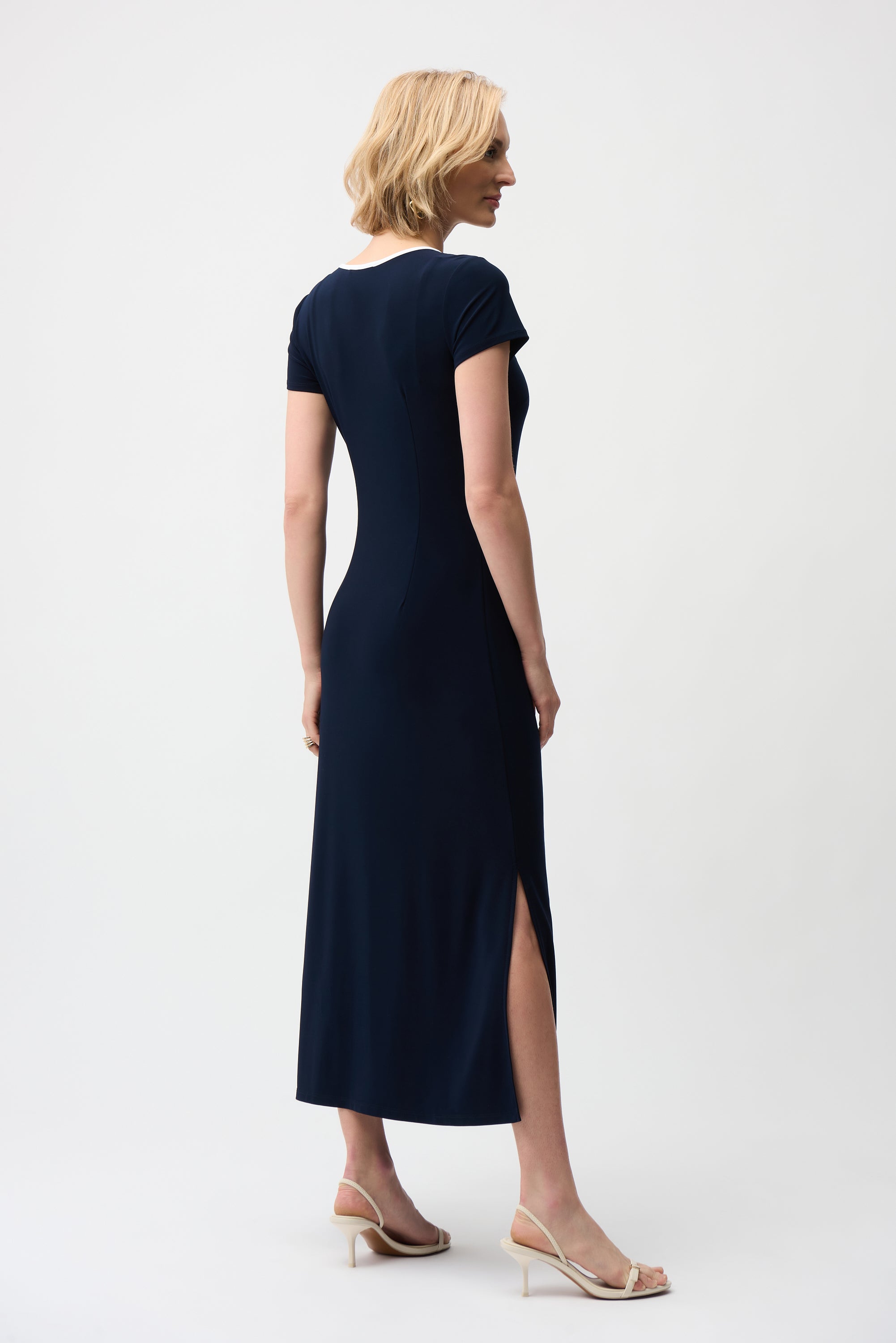 Joseph Ribkoff Color Block A-Line Midi Dress Style 261067 Joseph Ribkoff Color Block A-Line Midi Dress Style 261067