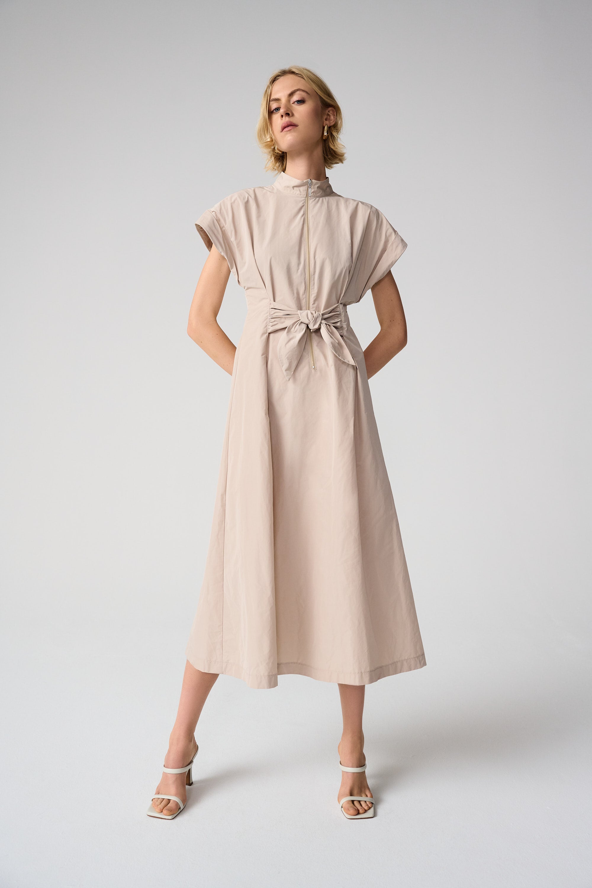 Joseph Ribkoff Fit And Flare Dress With Tie Waist Style 261177 DECABANA Joseph Ribkoff Fit And Flare Dress With Tie Waist Style 261177 DECABANA