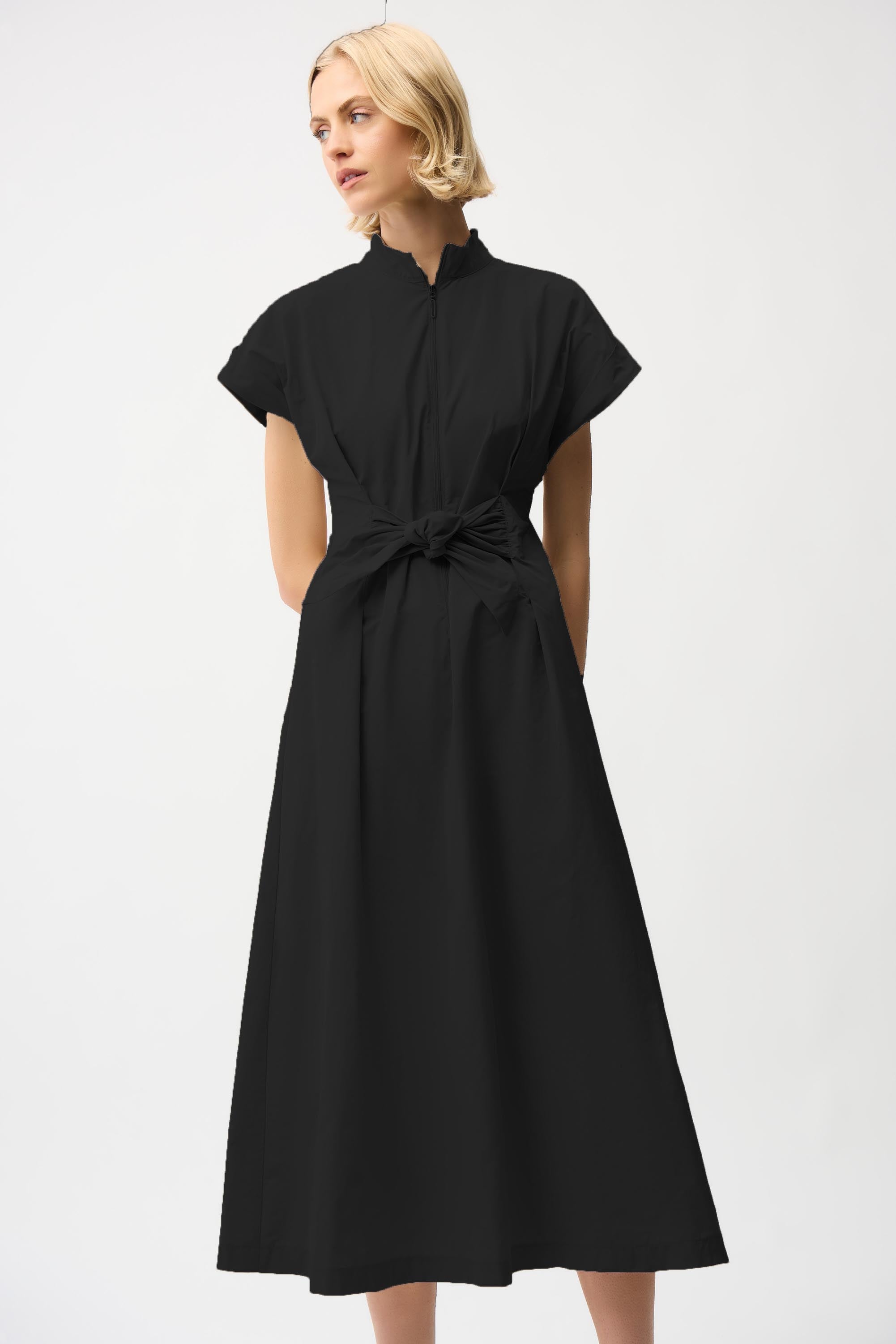 Joseph Ribkoff Fit And Flare Dress With Tie Waist Style 261177 DECABANA Joseph Ribkoff Fit And Flare Dress With Tie Waist Style 261177 DECABANA