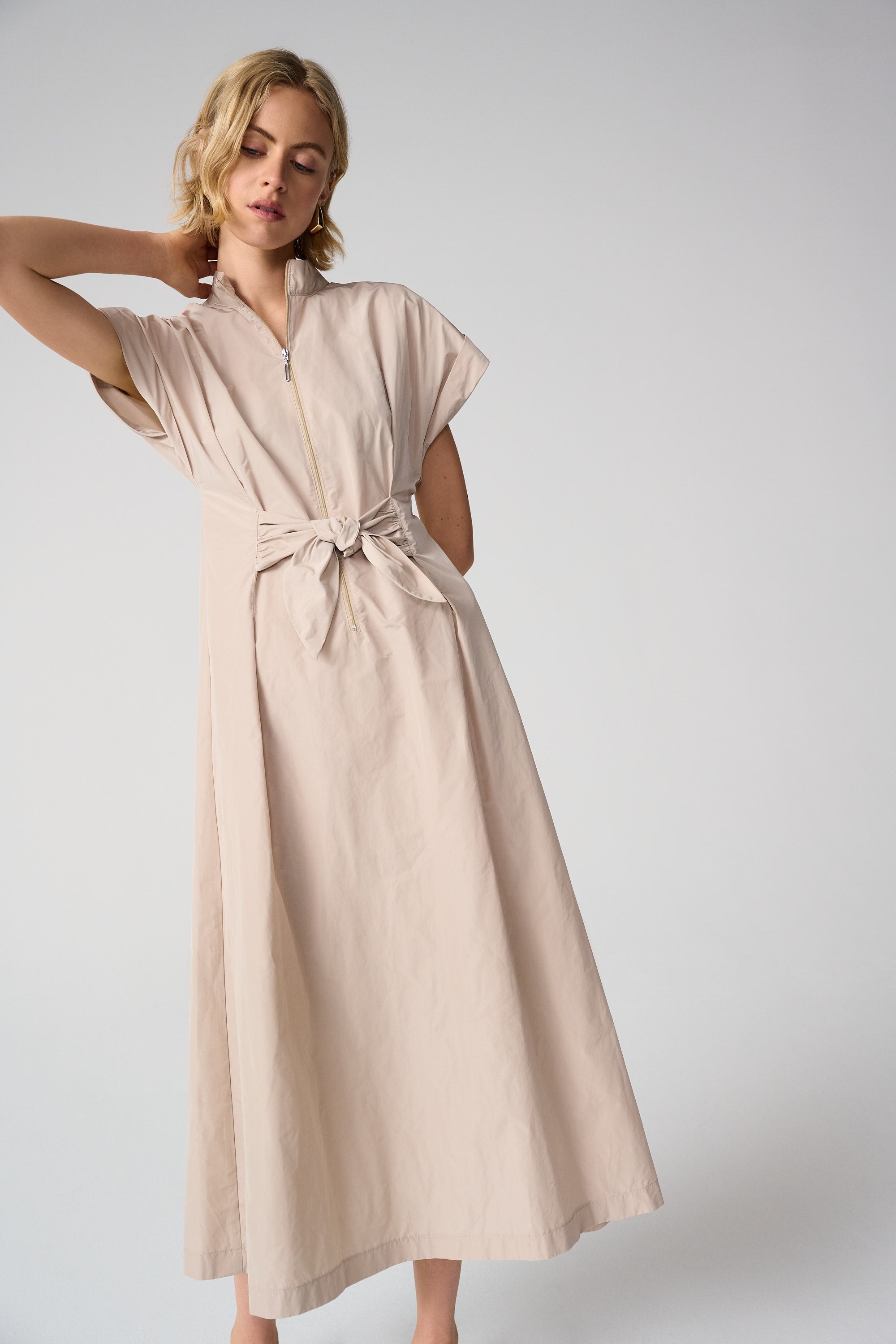 Joseph Ribkoff Fit And Flare Dress With Tie Waist Style 261177 DECABANA Joseph Ribkoff Fit And Flare Dress With Tie Waist Style 261177 DECABANA