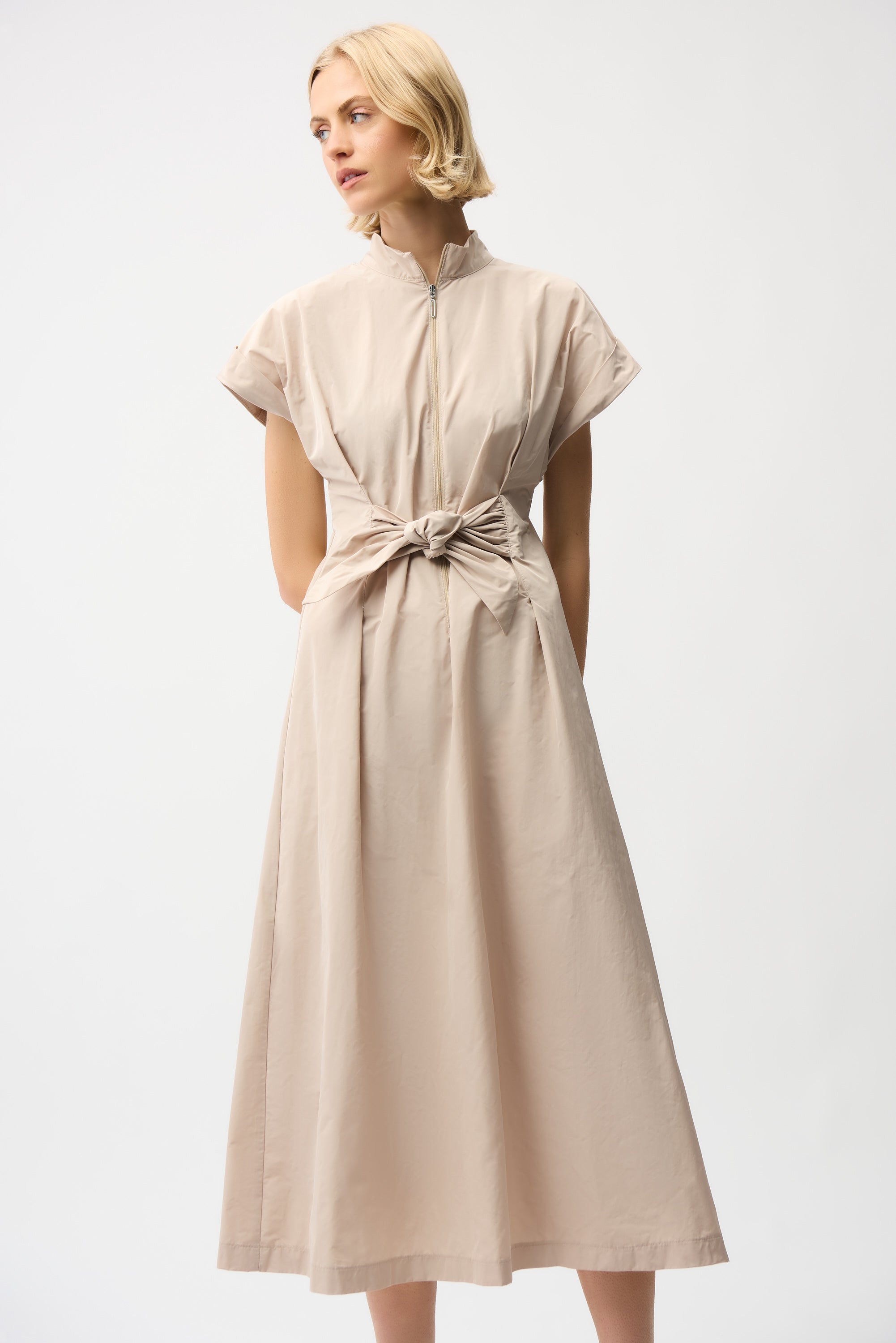 Joseph Ribkoff Fit And Flare Dress With Tie Waist Style 261177 DECABANA Joseph Ribkoff Fit And Flare Dress With Tie Waist Style 261177 DECABANA