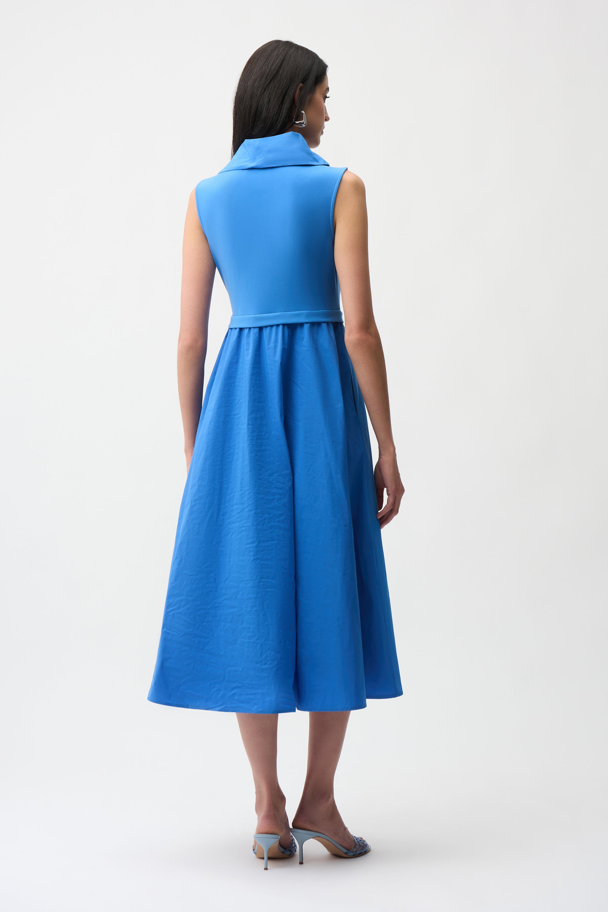 Joseph Ribkoff Fit and Flare Dress With Shawl Collar Style 261274 DECABANA Joseph Ribkoff Fit and Flare Dress With Shawl Collar Style 261274 DECABANA