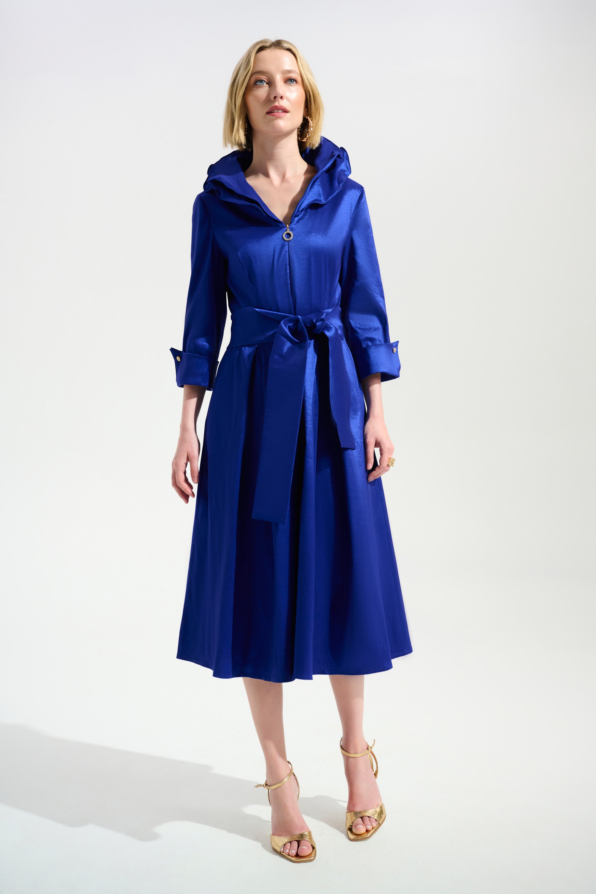 Joseph Ribkoff Fit And Flare Dress With Lapel Collar Style 261719 DECABANA Joseph Ribkoff Fit And Flare Dress With Lapel Collar Style 261719 DECABANA