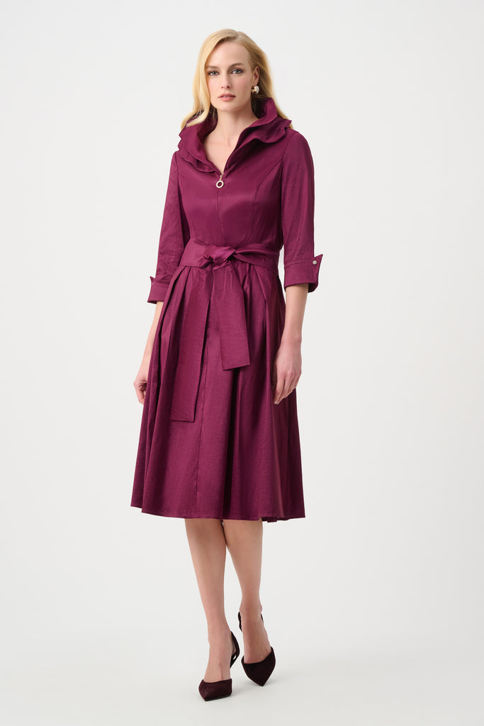 Joseph Ribkoff Fit And Flare Dress With Lapel Collar Style 261719