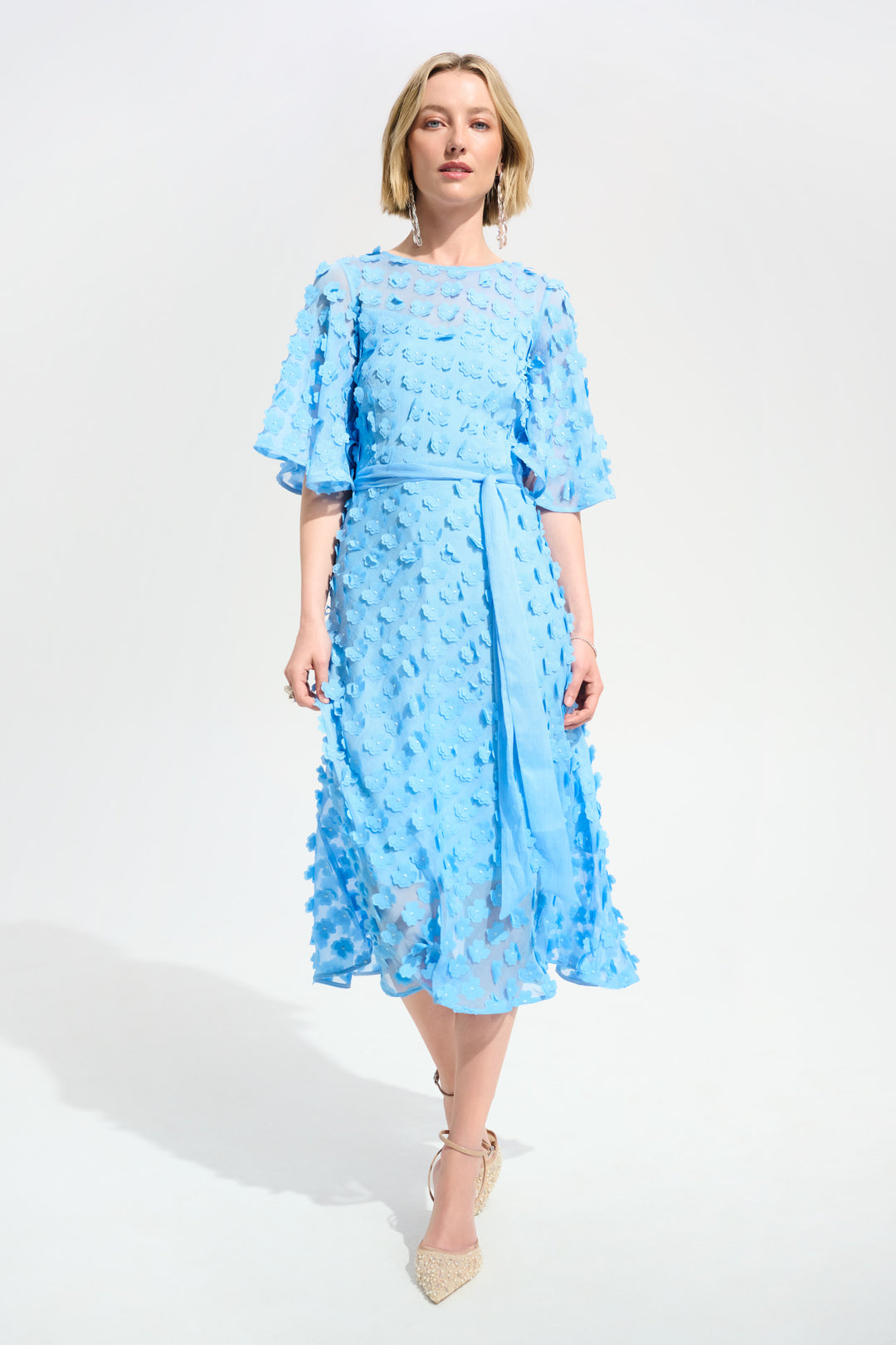 Joseph Ribkoff Fit & Flare Dress With Sash Belt Style 261738 DECABANA Joseph Ribkoff Fit & Flare Dress With Sash Belt Style 261738 DECABANA