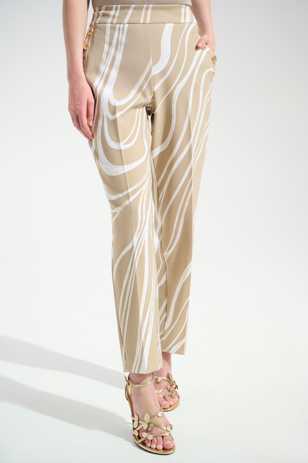 Joseph Ribkoff Abstract Print Pull-On Pants Style 261751
